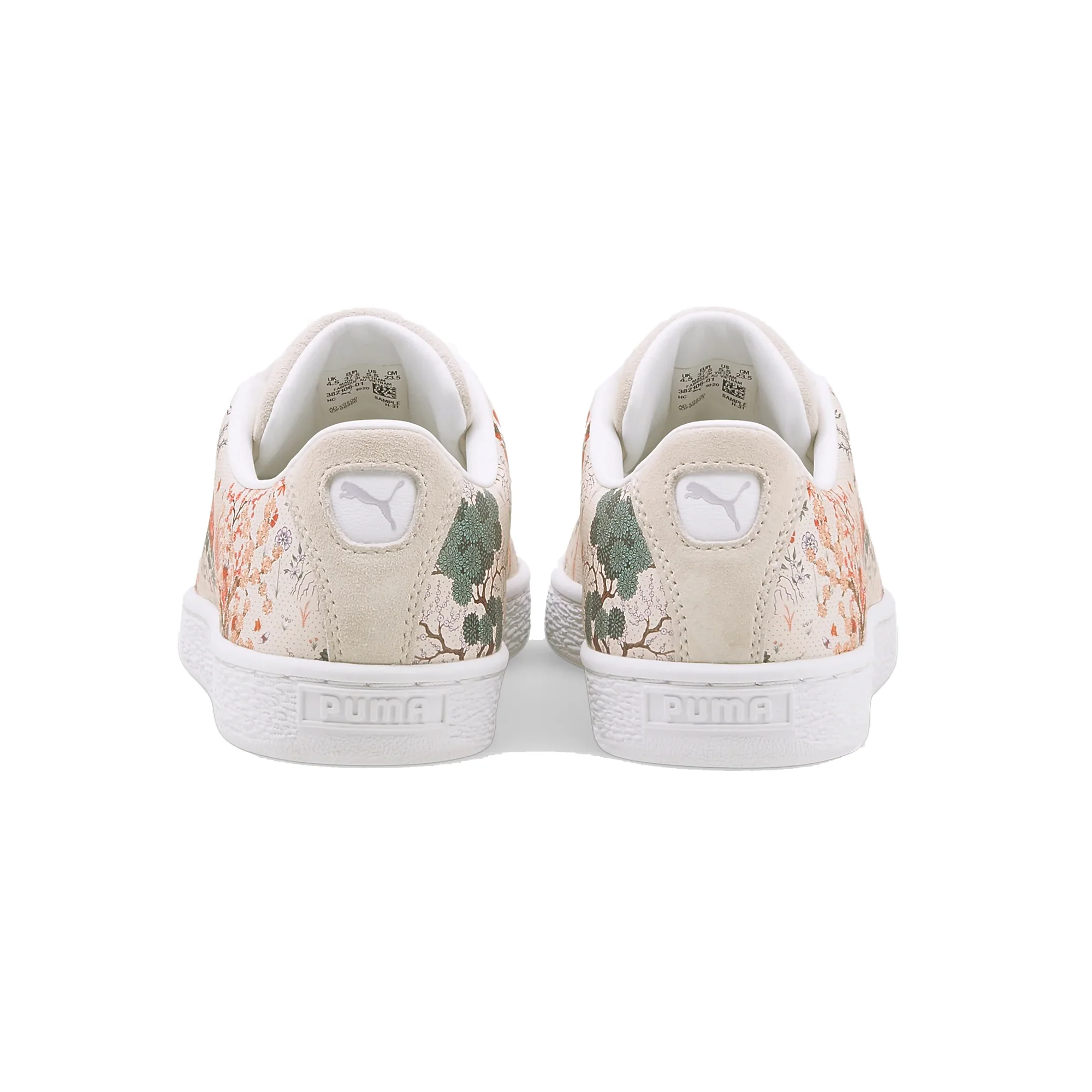 Puma x Liberty Womens Basket Shoes 'Birch' - Image 3