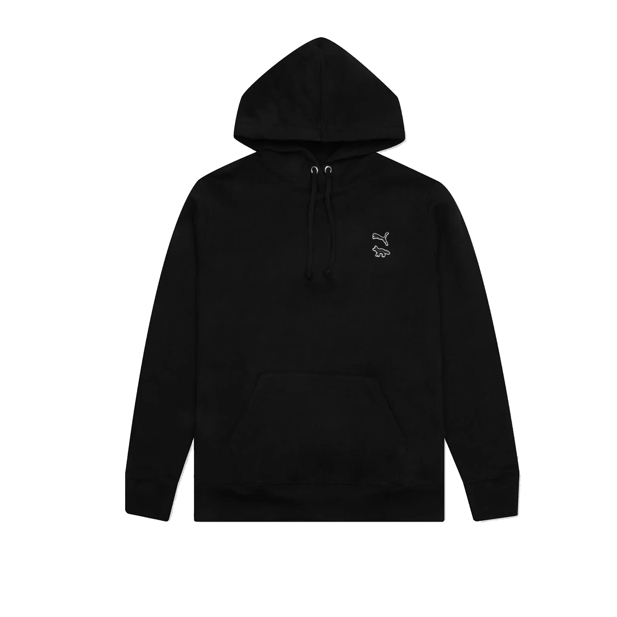 Puma x Maison Kitsune Mens Hoodie 'Puma Black'