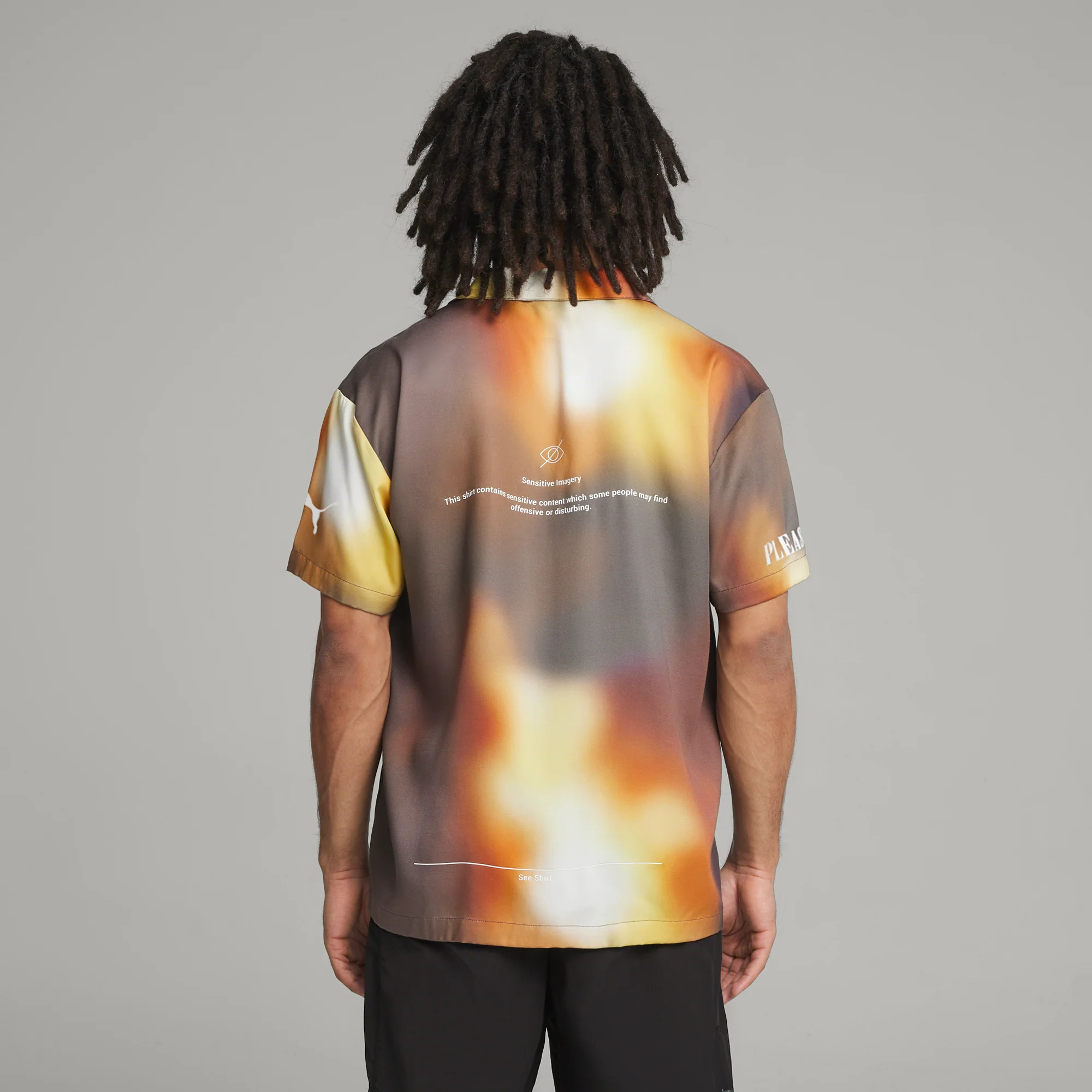 Puma x Pleasures Mens AOP Shirt - Image 3