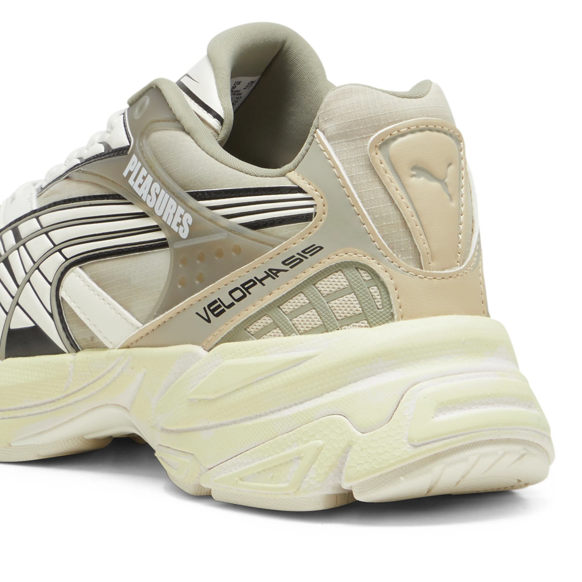 Puma x Pleasures Mens Velophasis Overdyed Shoes - Image 3