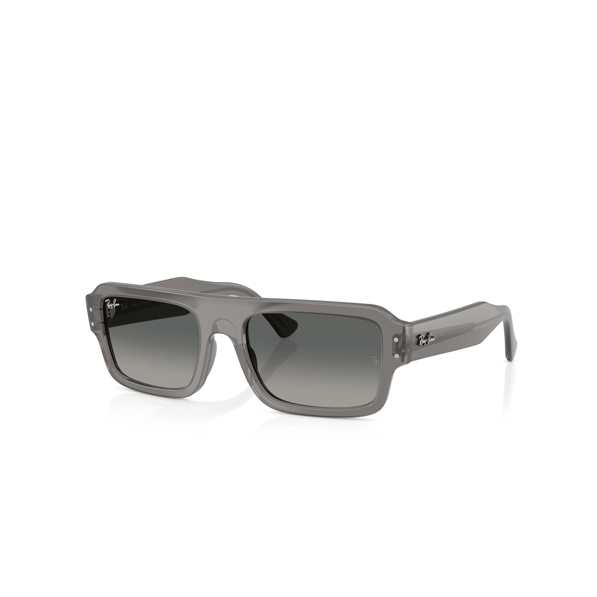 RAY-BAN Lukas Transparent Grey W/ Gradient Grey Sunglasses - Image 2