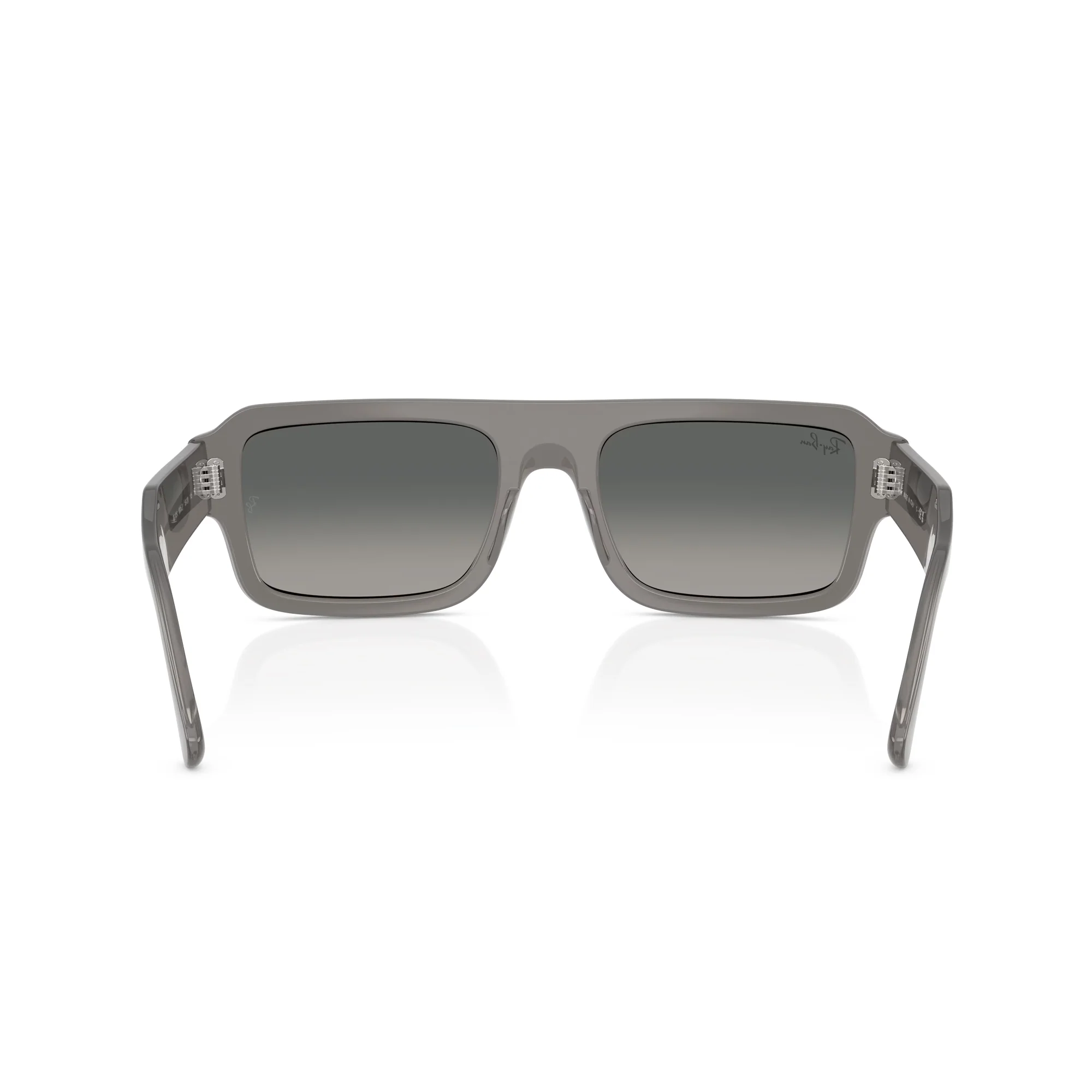 RAY-BAN Lukas Transparent Grey W/ Gradient Grey Sunglasses - Image 4