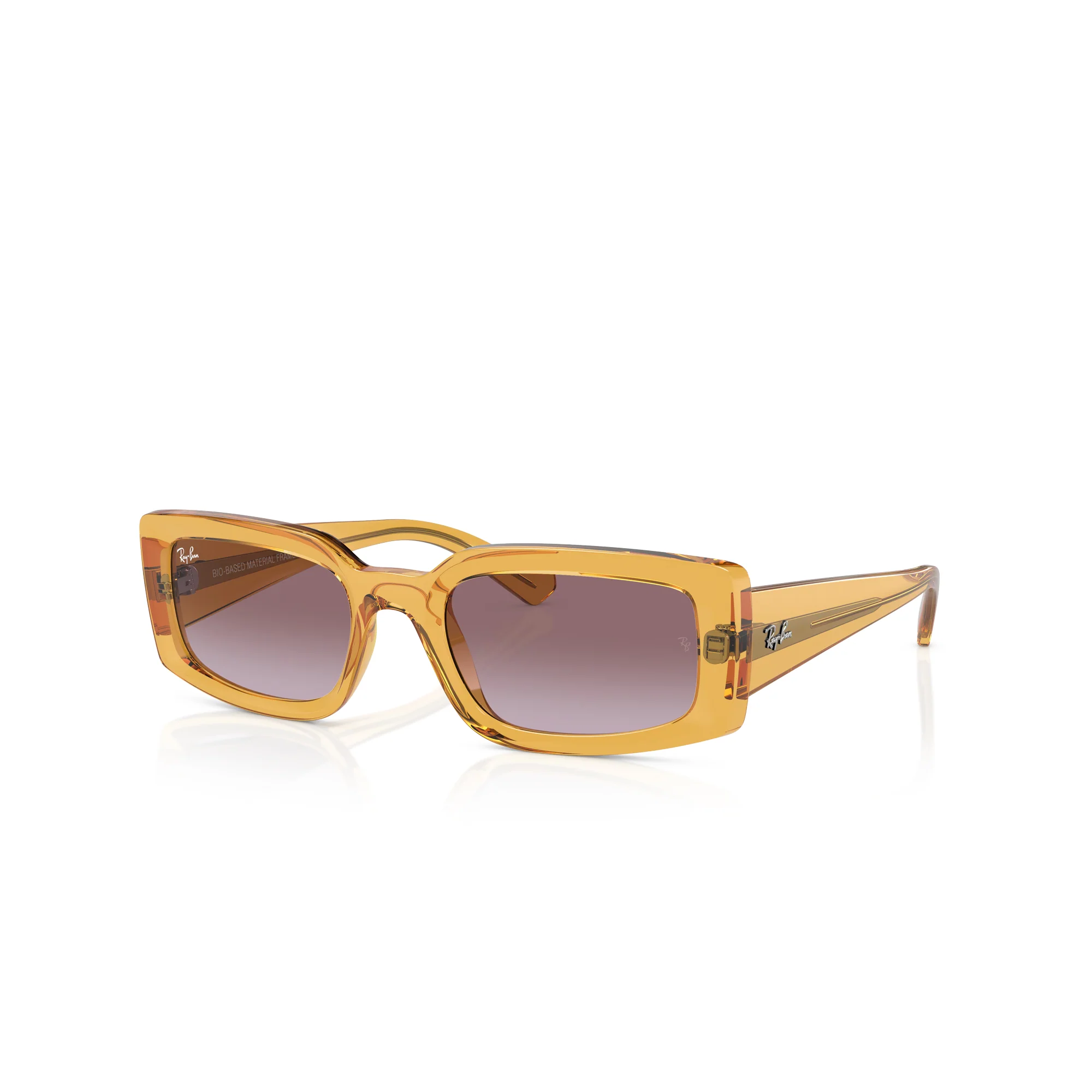 Ray-Ban Kiliane Transparent Yellow W/ Gradient Violet Sunglasses - Image 2