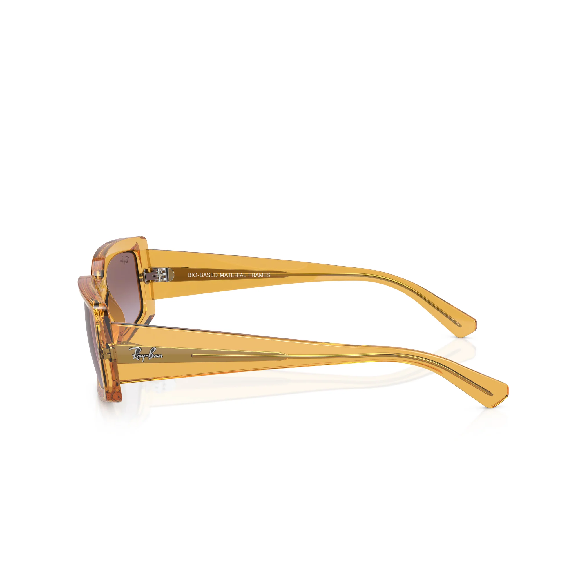 Ray-Ban Kiliane Transparent Yellow W/ Gradient Violet Sunglasses - Image 3