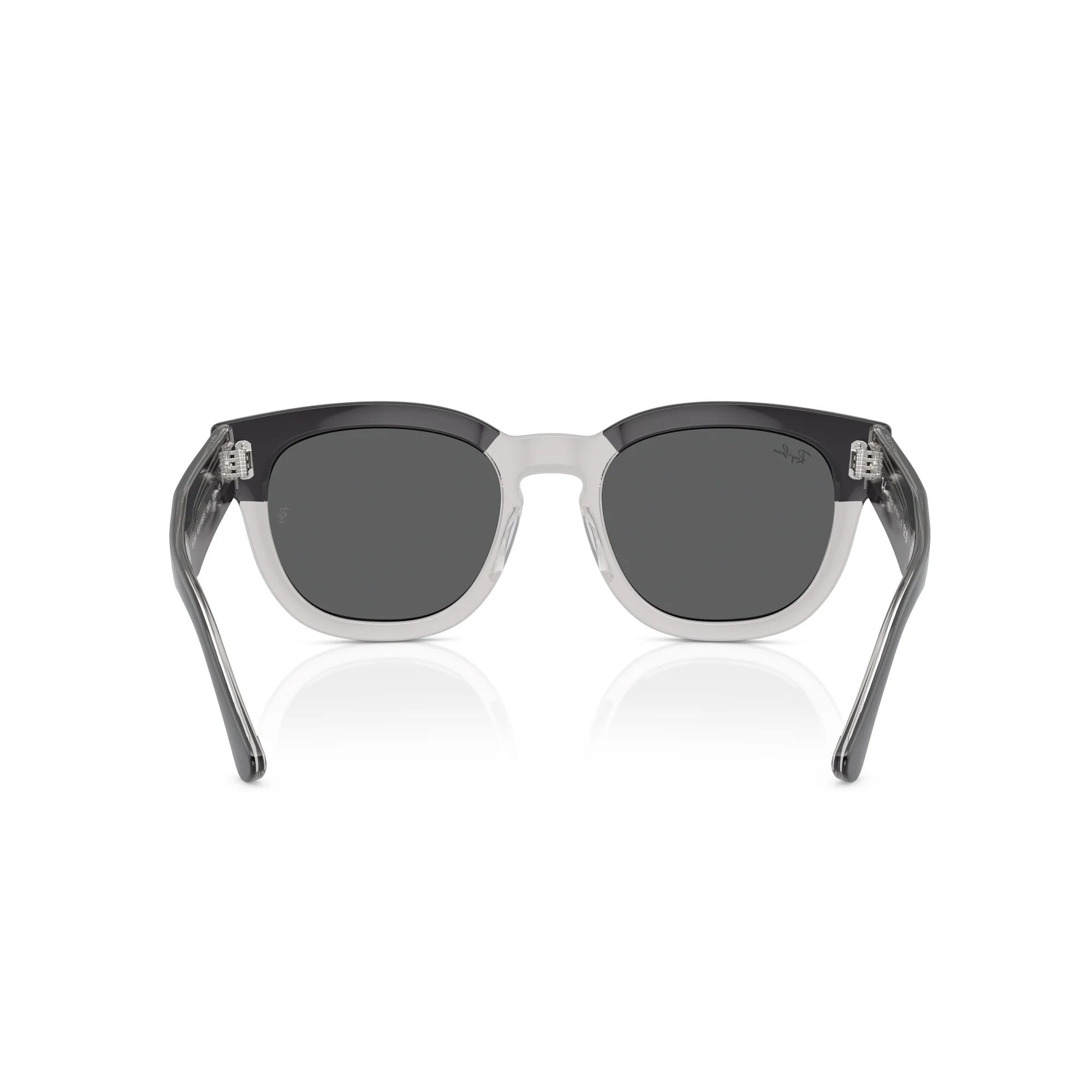 Ray-Ban Mega Hawkeye Dark Gray on Transparent W/ Dark Grey Sunglasses - Image 4