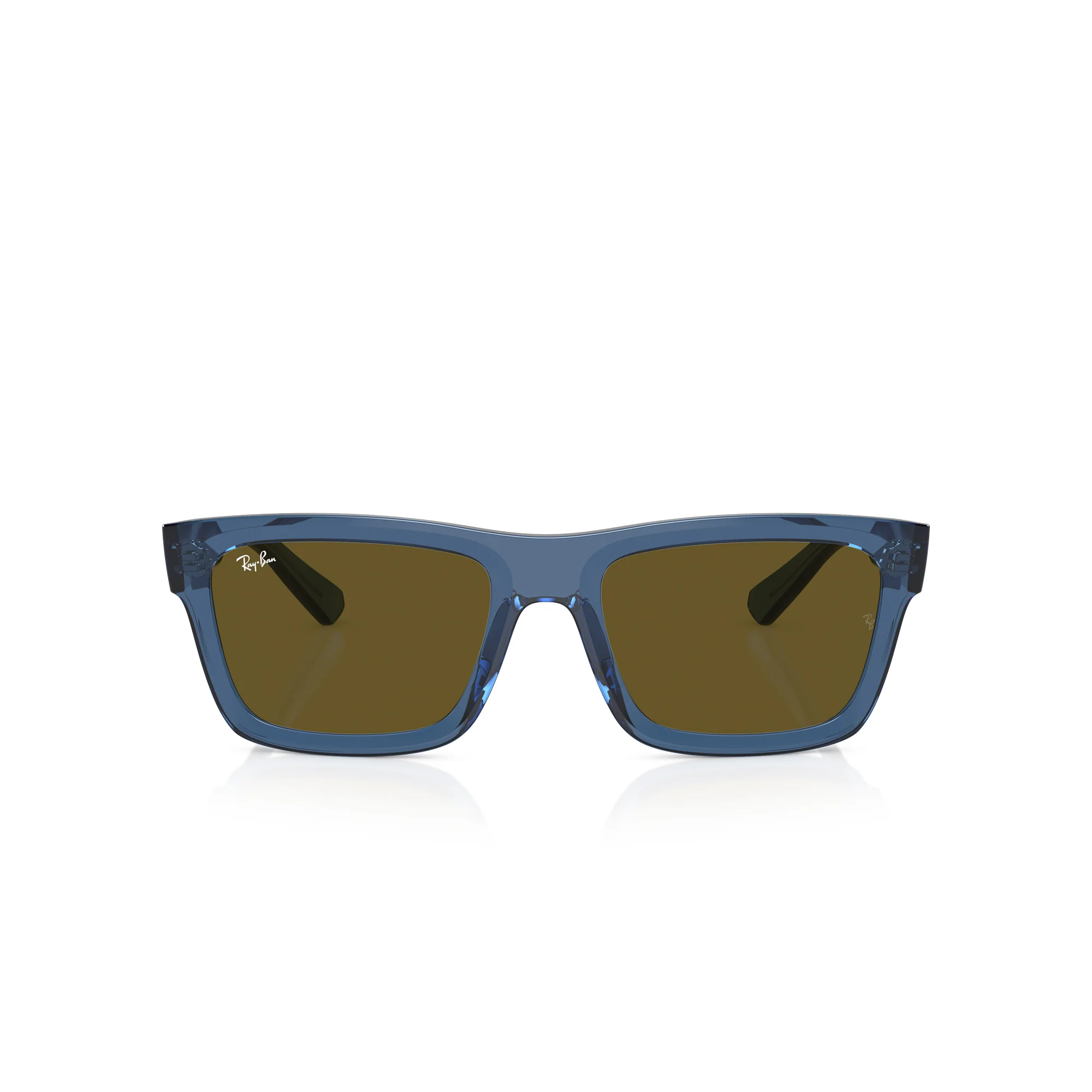 RAY-BAN Warren Transparent Dark Blue W/ Dark Brown Sunglasses