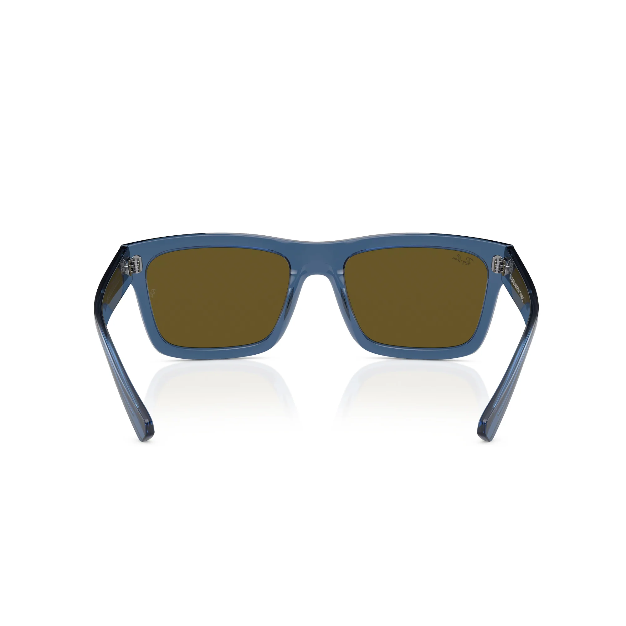 RAY-BAN Warren Transparent Dark Blue W/ Dark Brown Sunglasses - Image 4