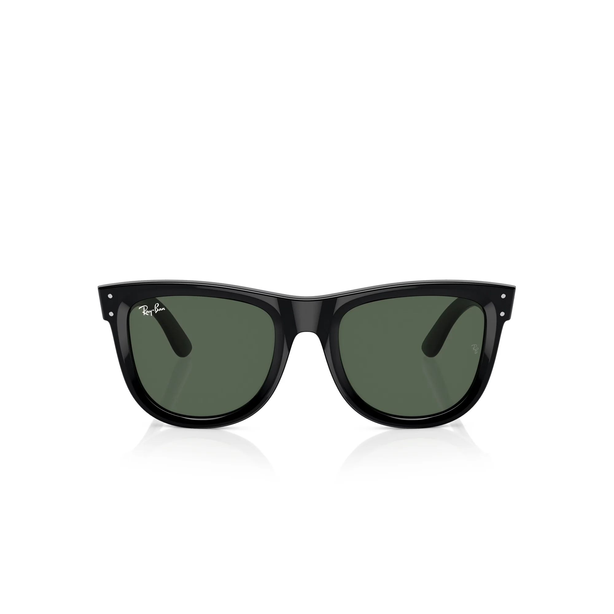 Ray-Ban Wayfarer Reverse Black W/ Dark Green Sunglasses
