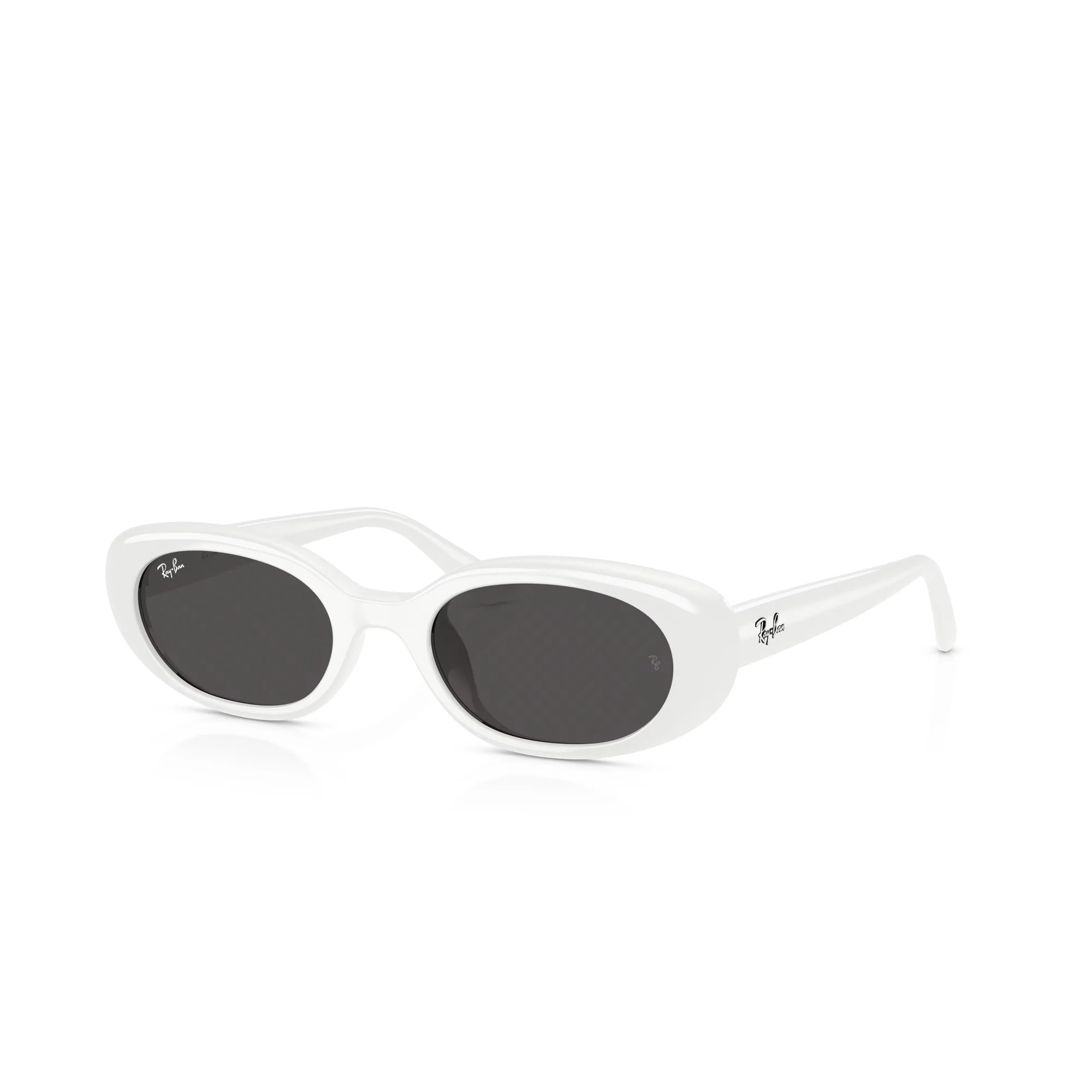 RAY-BAN RB4441D Polished White W/ Dark Grey Sunglasses - Image 2
