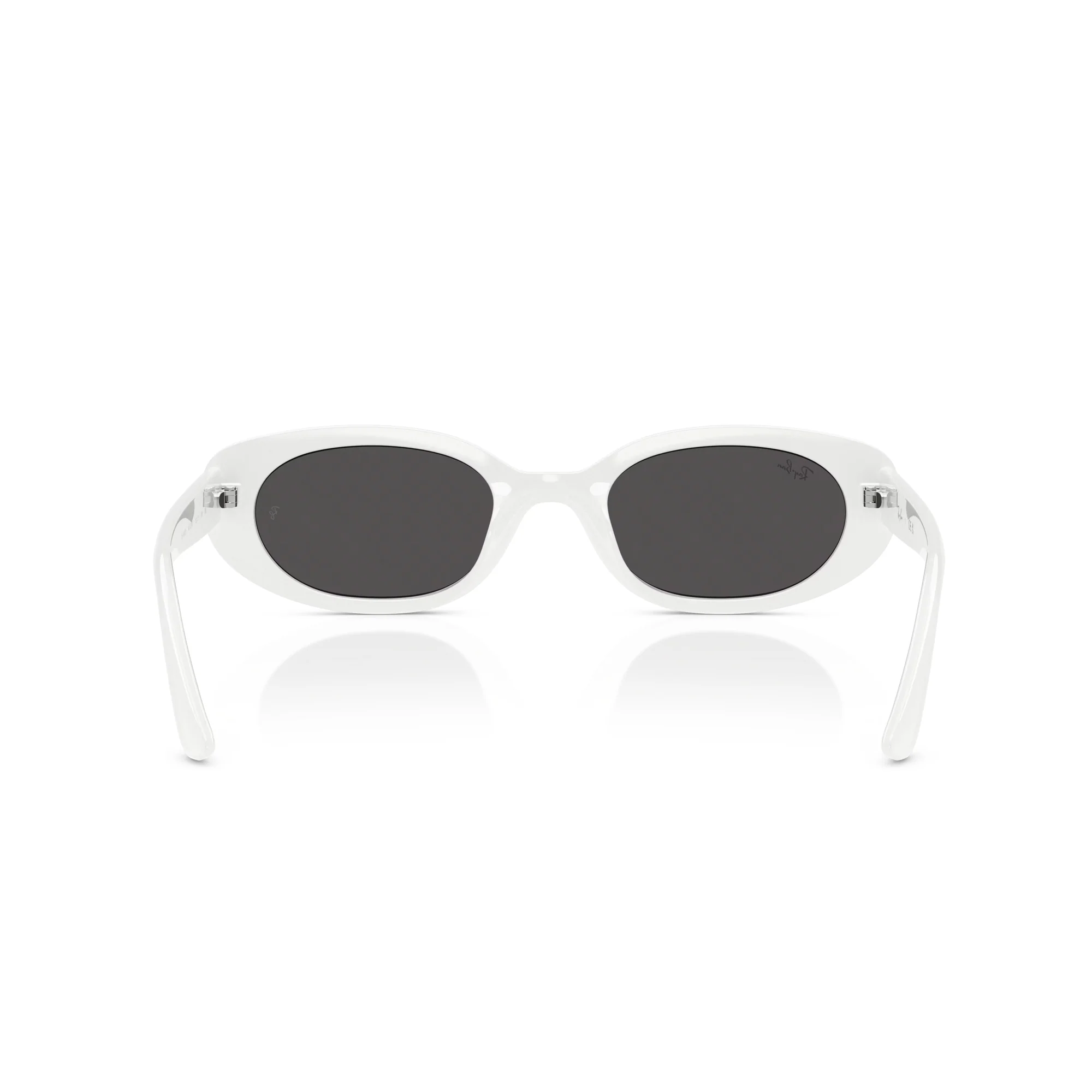 RAY-BAN RB4441D Polished White W/ Dark Grey Sunglasses - Image 4