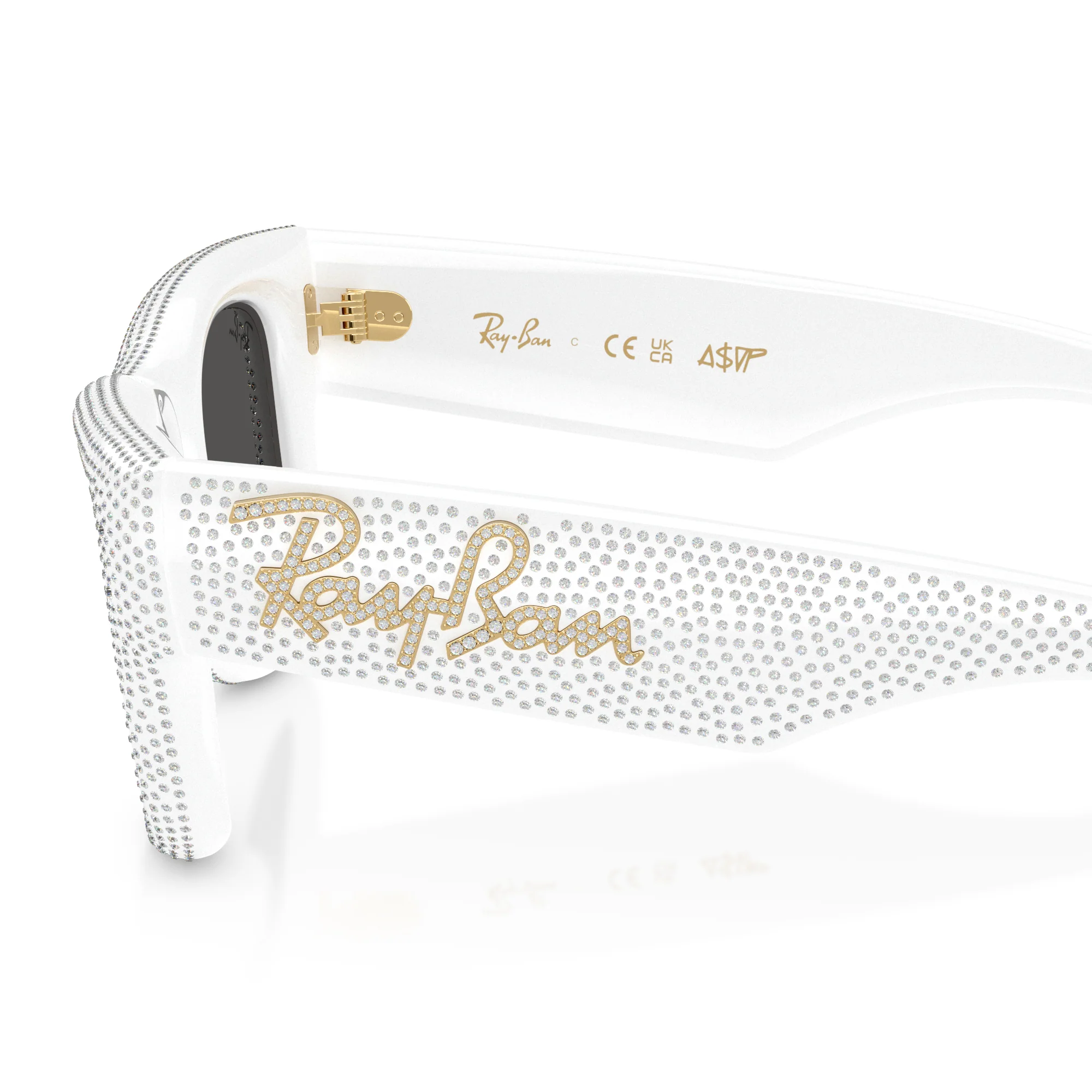 Ray-Ban x A$AP Rocky x Swarovski Wayfarer Puffer Sunglasses - Image 3