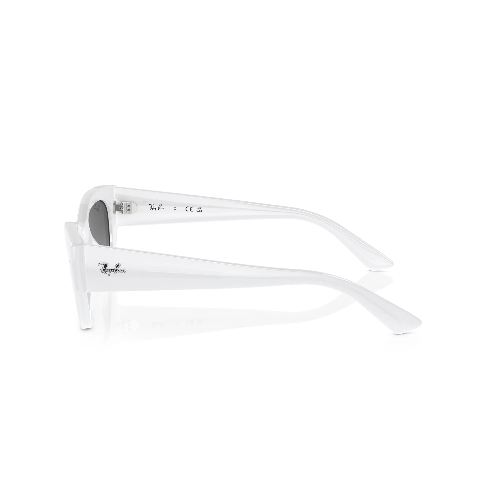 Ray-Ban Zena White Snow W/ Grey Gradient Sunglasses - Image 3