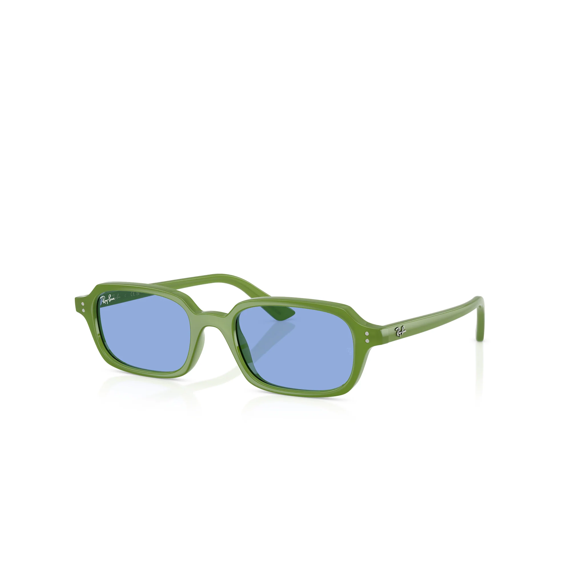 RAY-BAN Zuri Cloudy Jungle Green W/ Blue Sunglasses - Image 2