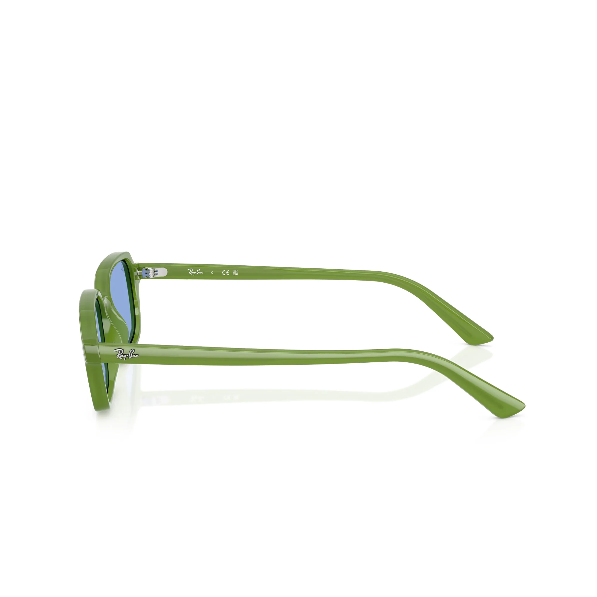 RAY-BAN Zuri Cloudy Jungle Green W/ Blue Sunglasses - Image 3