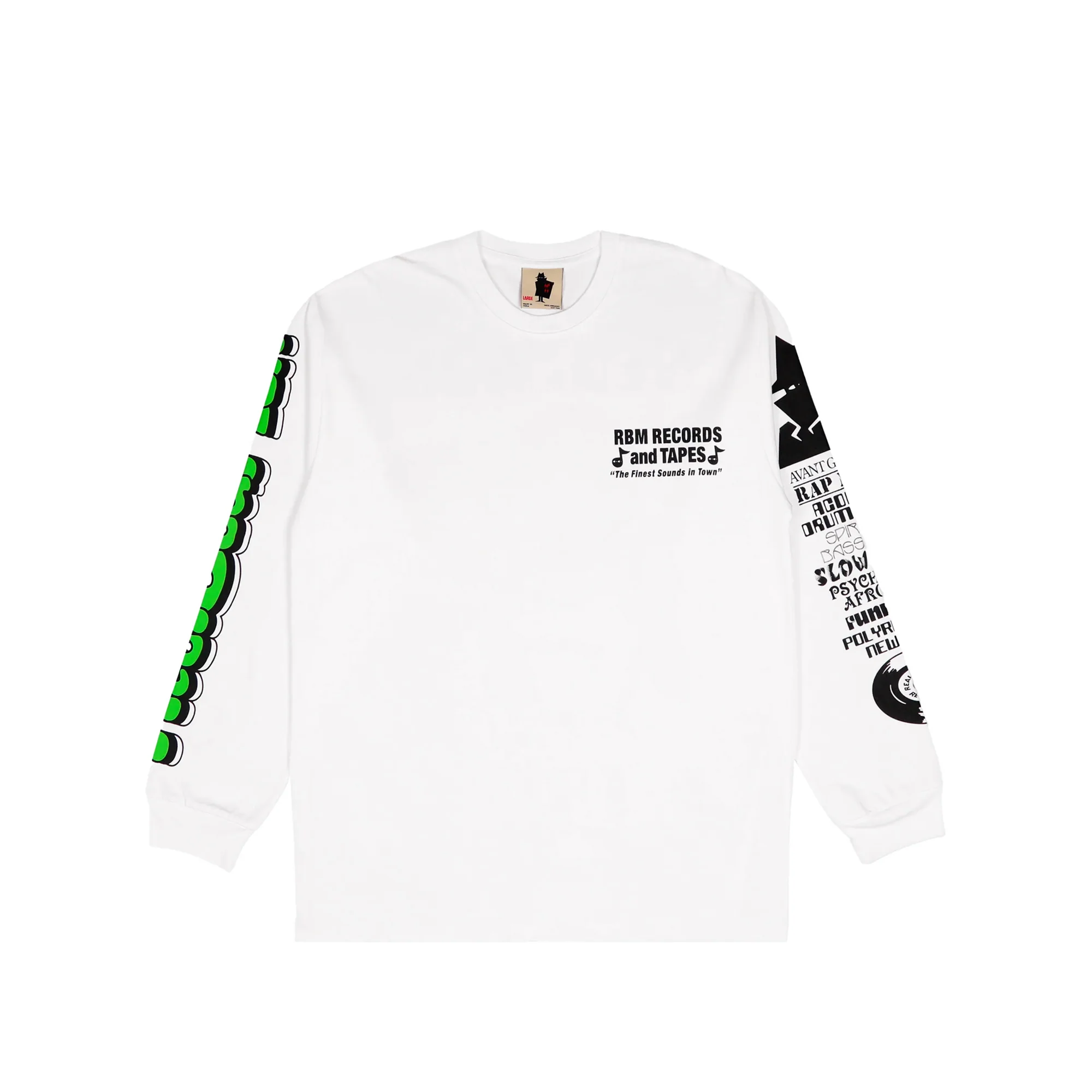 Real Bad Man Mens Records and Tapes LS Tee