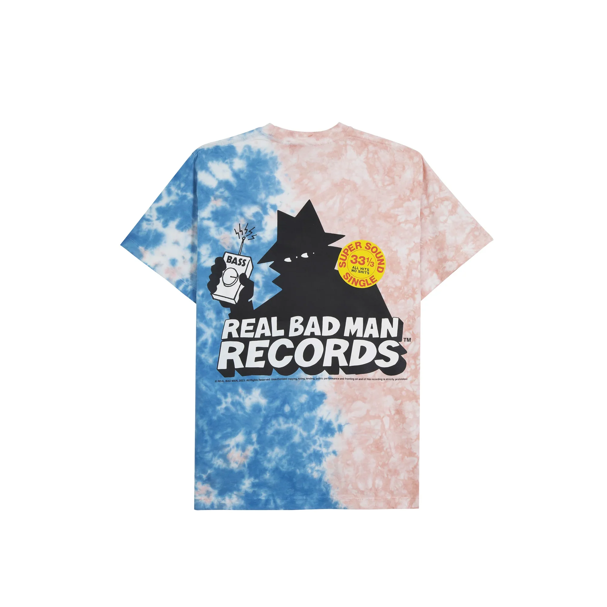 Real Bad Man Mens Records SS Tee - Image 2