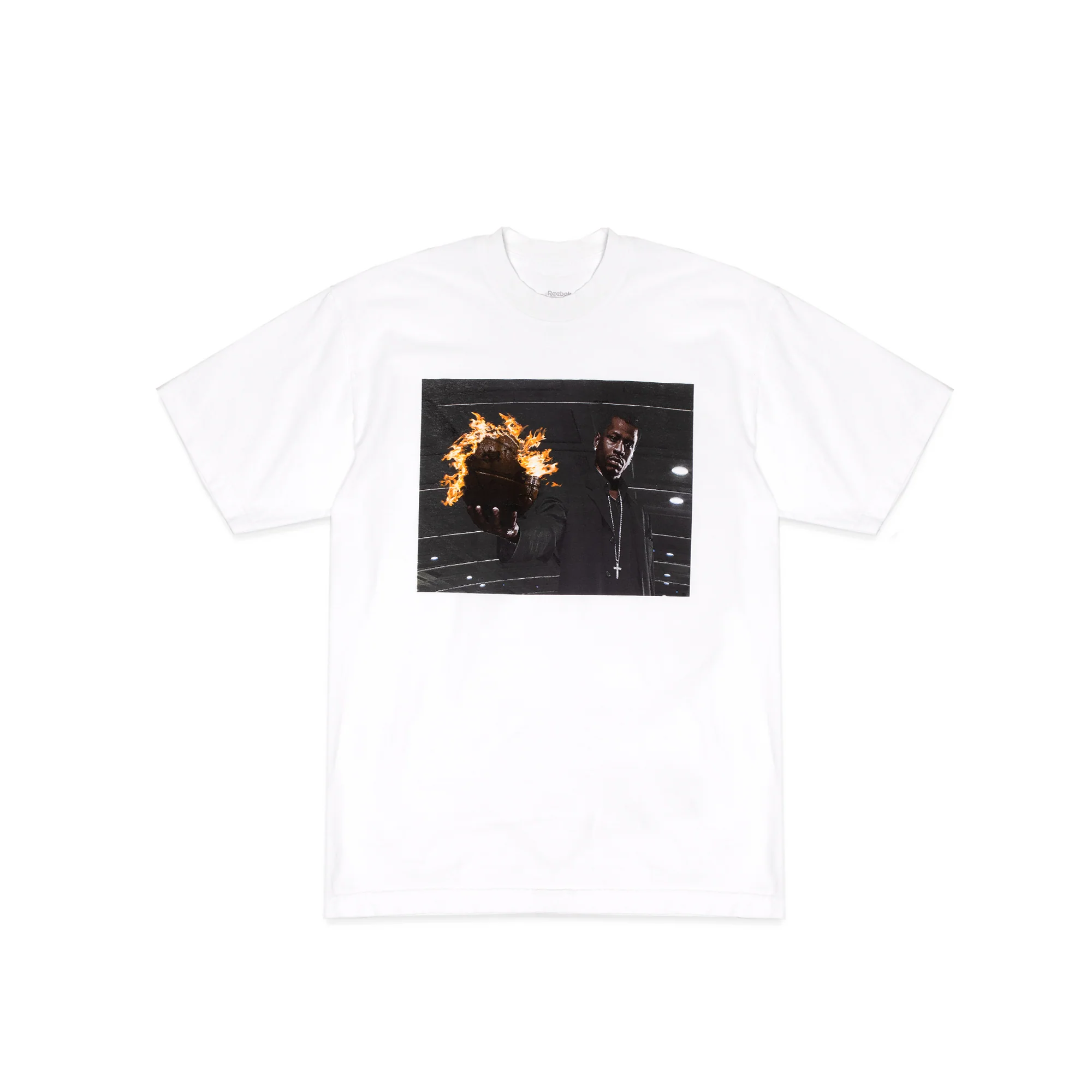 Reebok Allen Iverson Fire Ball T-Shirt in White