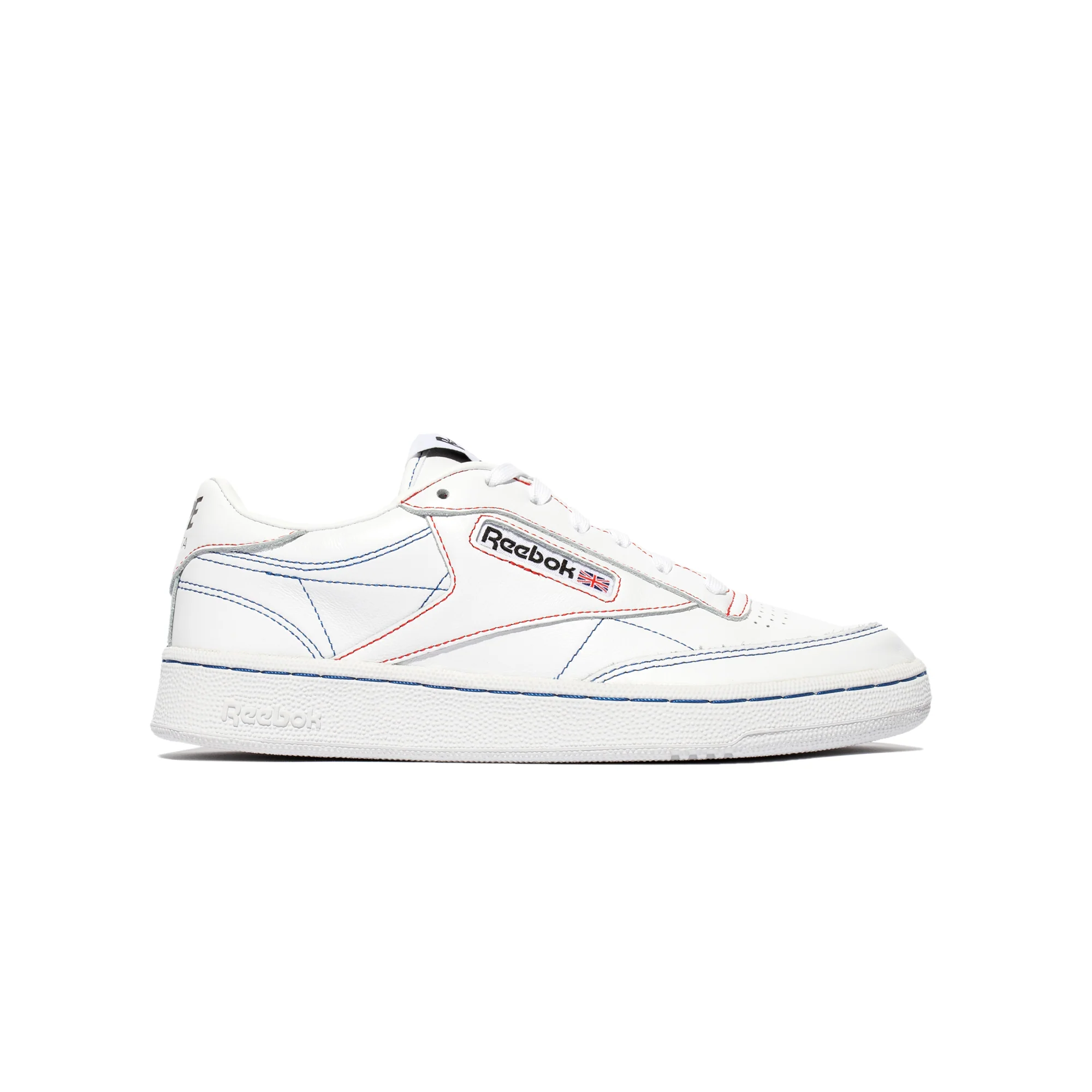 Reebok x Bape Mens Club C 85 Shoes 'White/Black' - Image 4