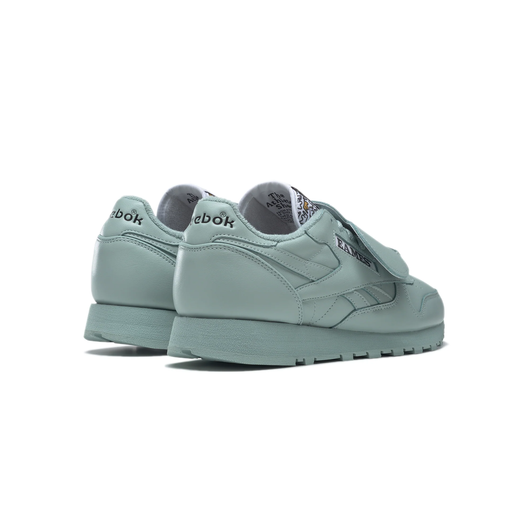 Reebok x Eames Mens Classic Leather Shoes Seaside Grey - Image 3