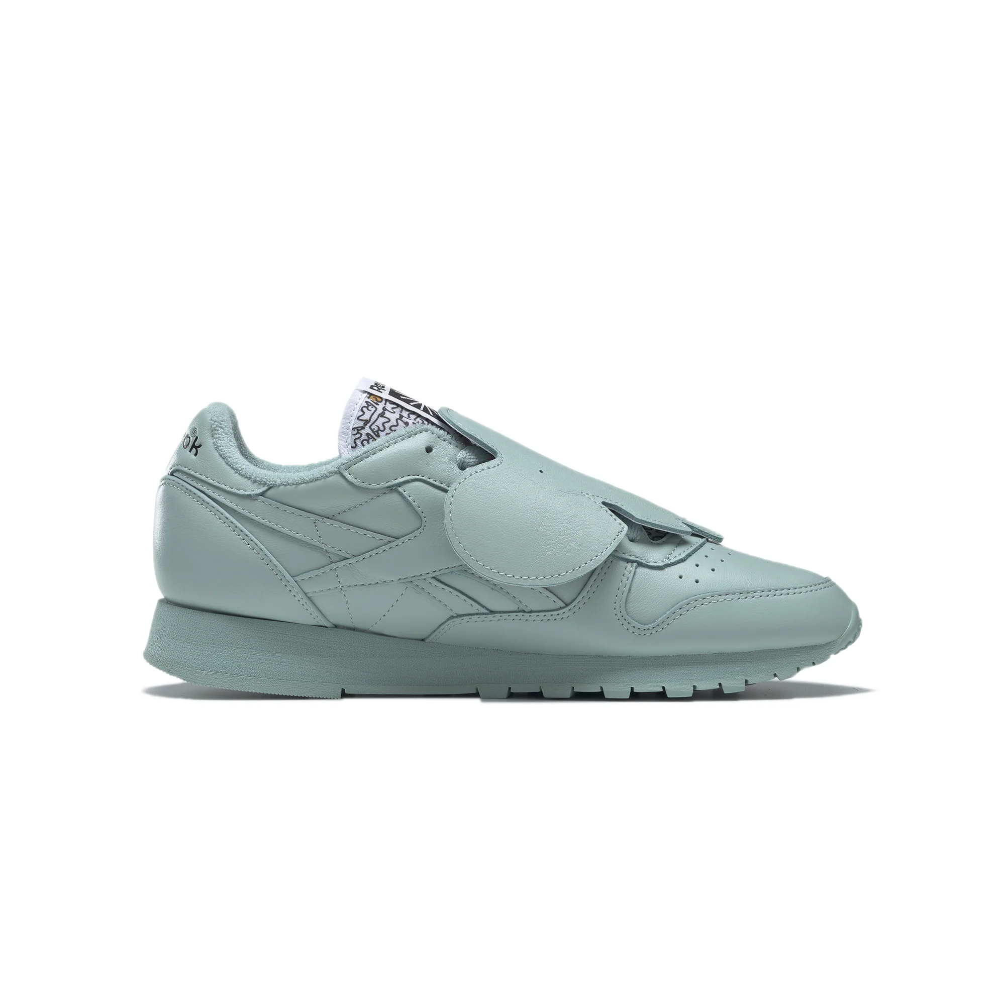 Reebok x Eames Mens Classic Leather Shoes Seaside Grey - Image 4