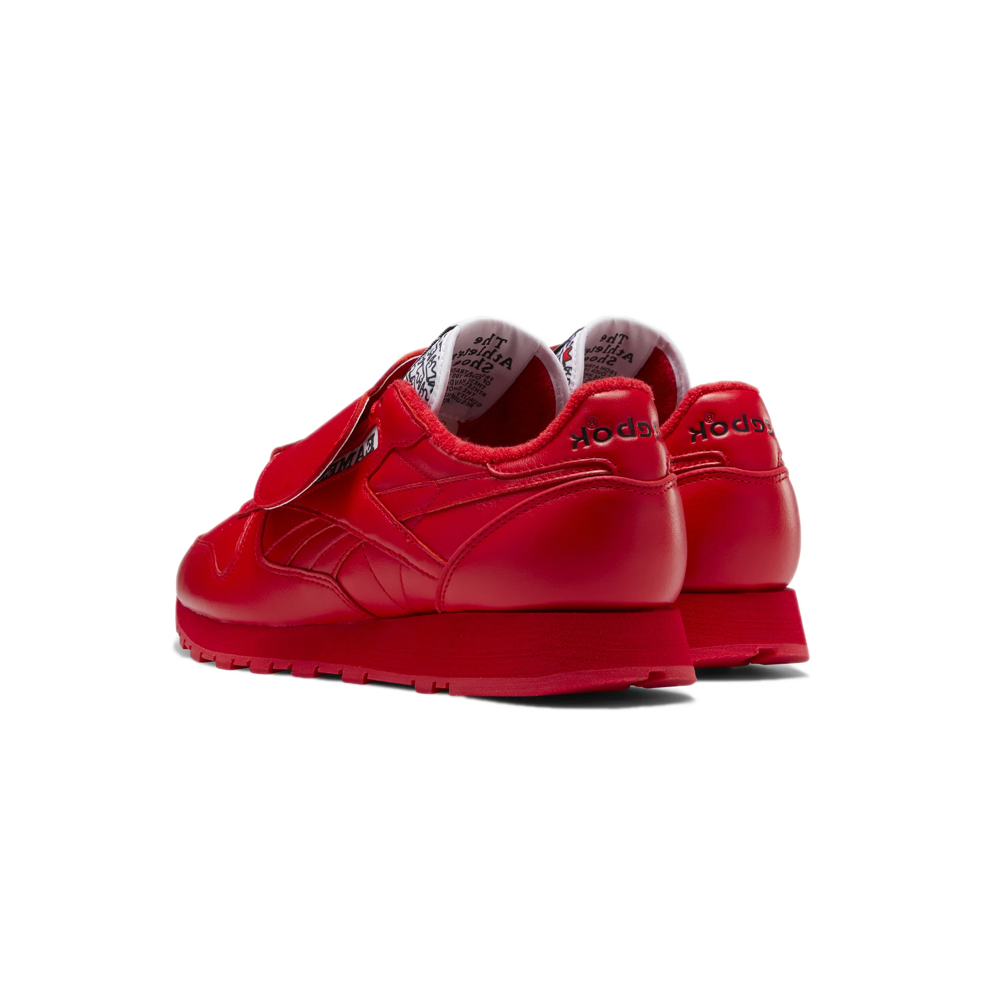 Reebok x Eames Mens Classic Leather Shoes Vector Red - Image 3