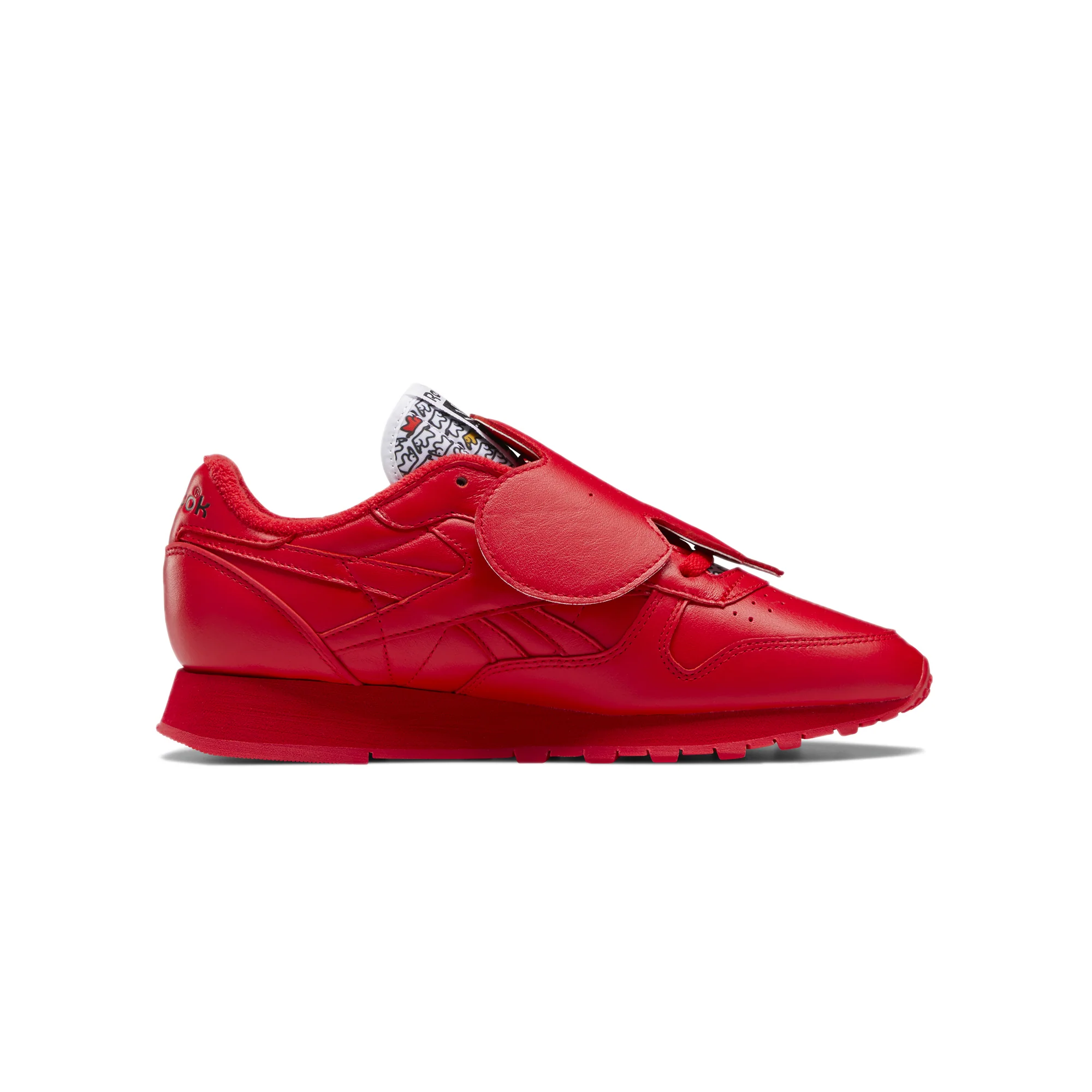 Reebok x Eames Mens Classic Leather Shoes Vector Red - Image 4