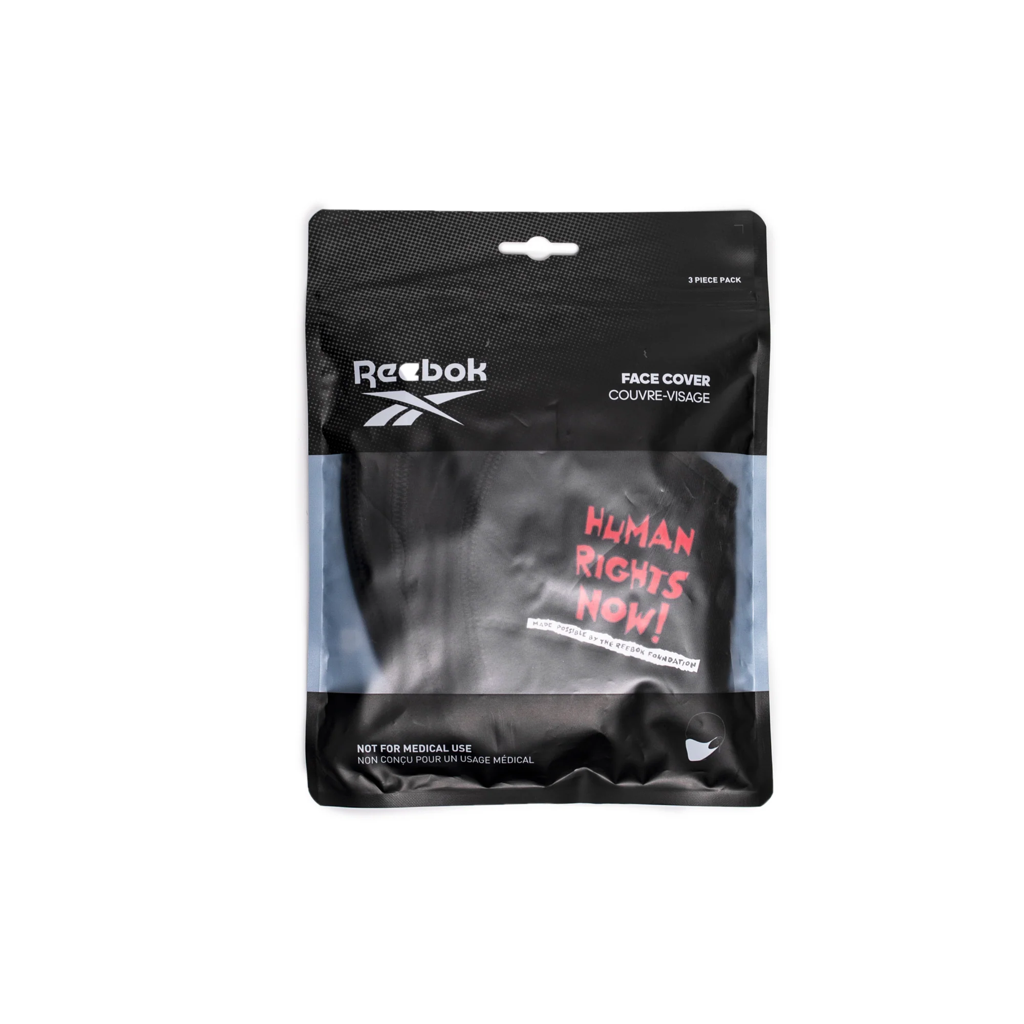 Reebok Mens Human Rights Now Face Cover 'Black' - Image 4