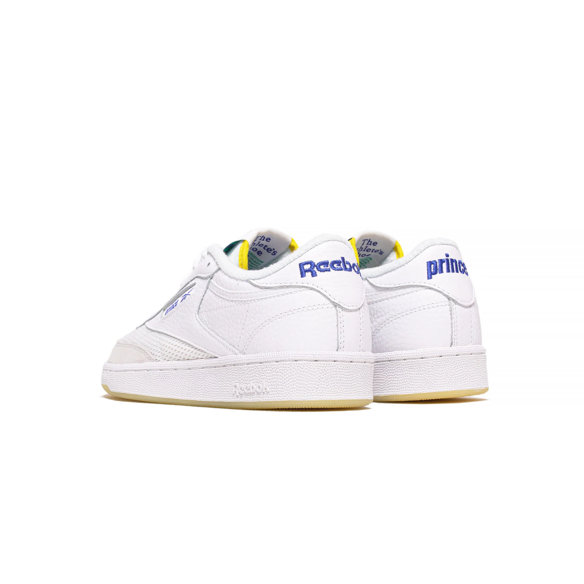 Reebok Mens Club C 85 Shoes 'Fwtr White/Stinger Yellow' - Image 3