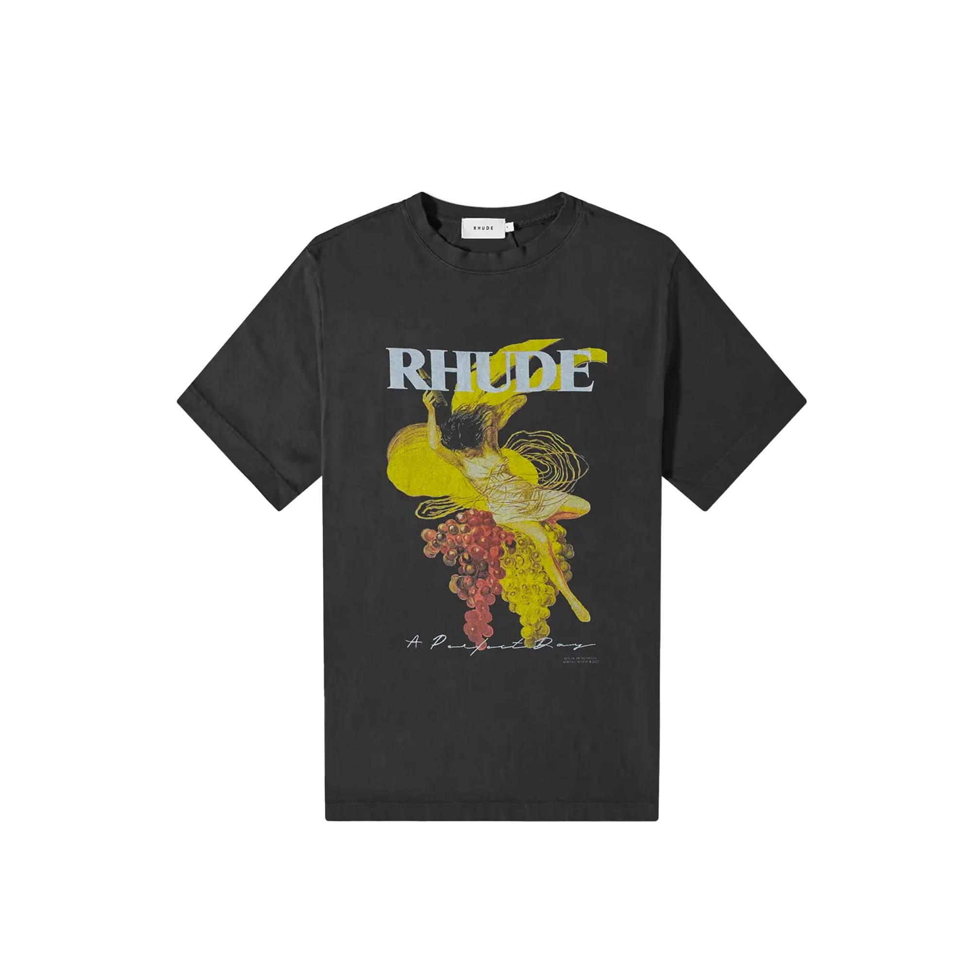 Rhude Mens A Perfect Day Tee 'Black'