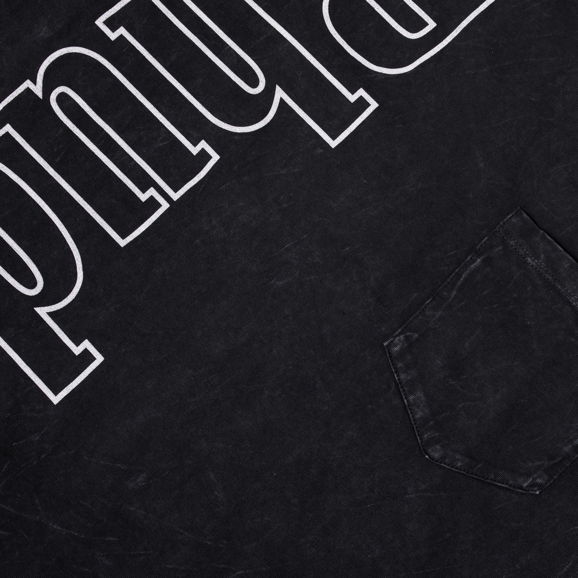 Rhude Logo Pocket Tee in Black - Image 3