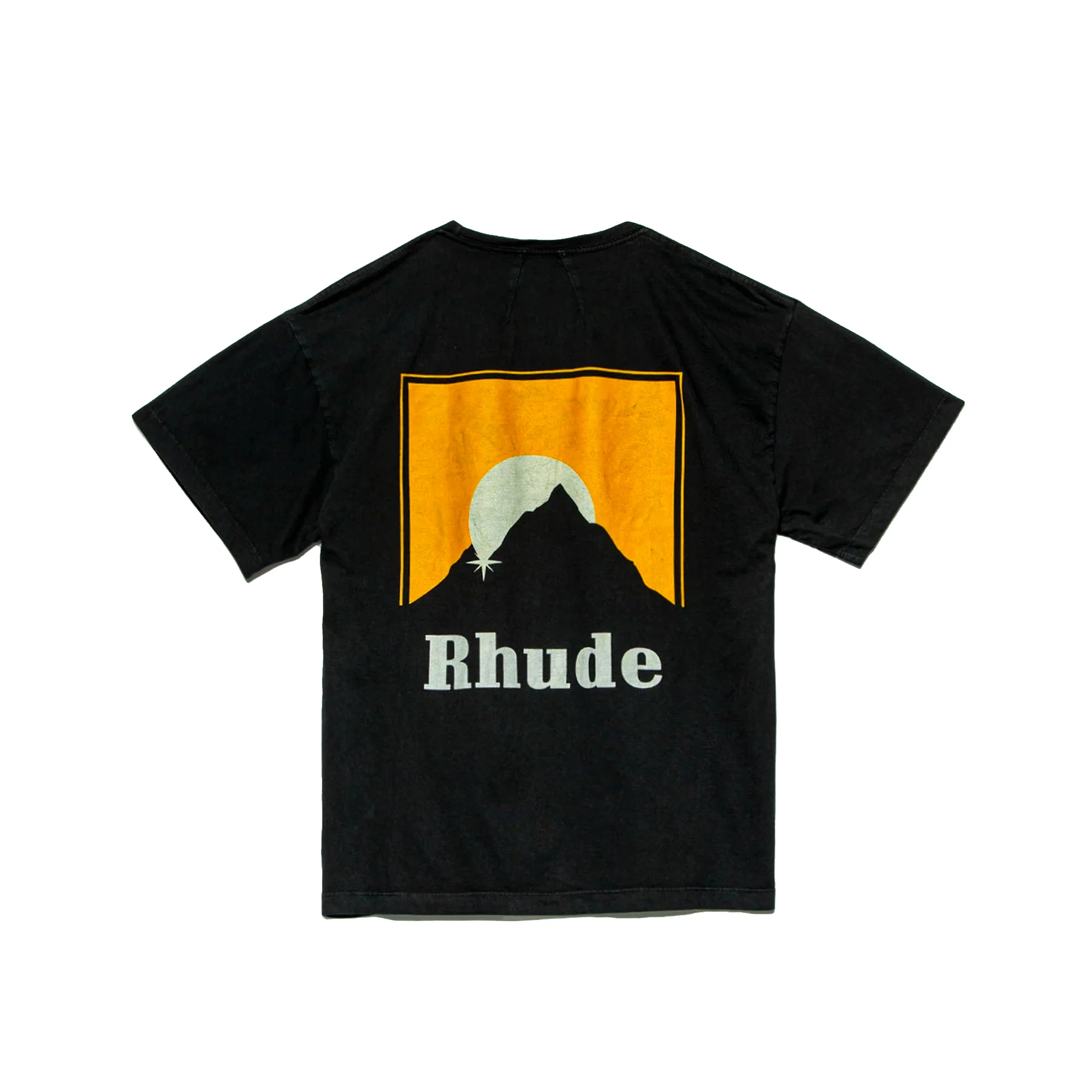 Rhude Mens Moonlight Tee 'Black' - Image 2