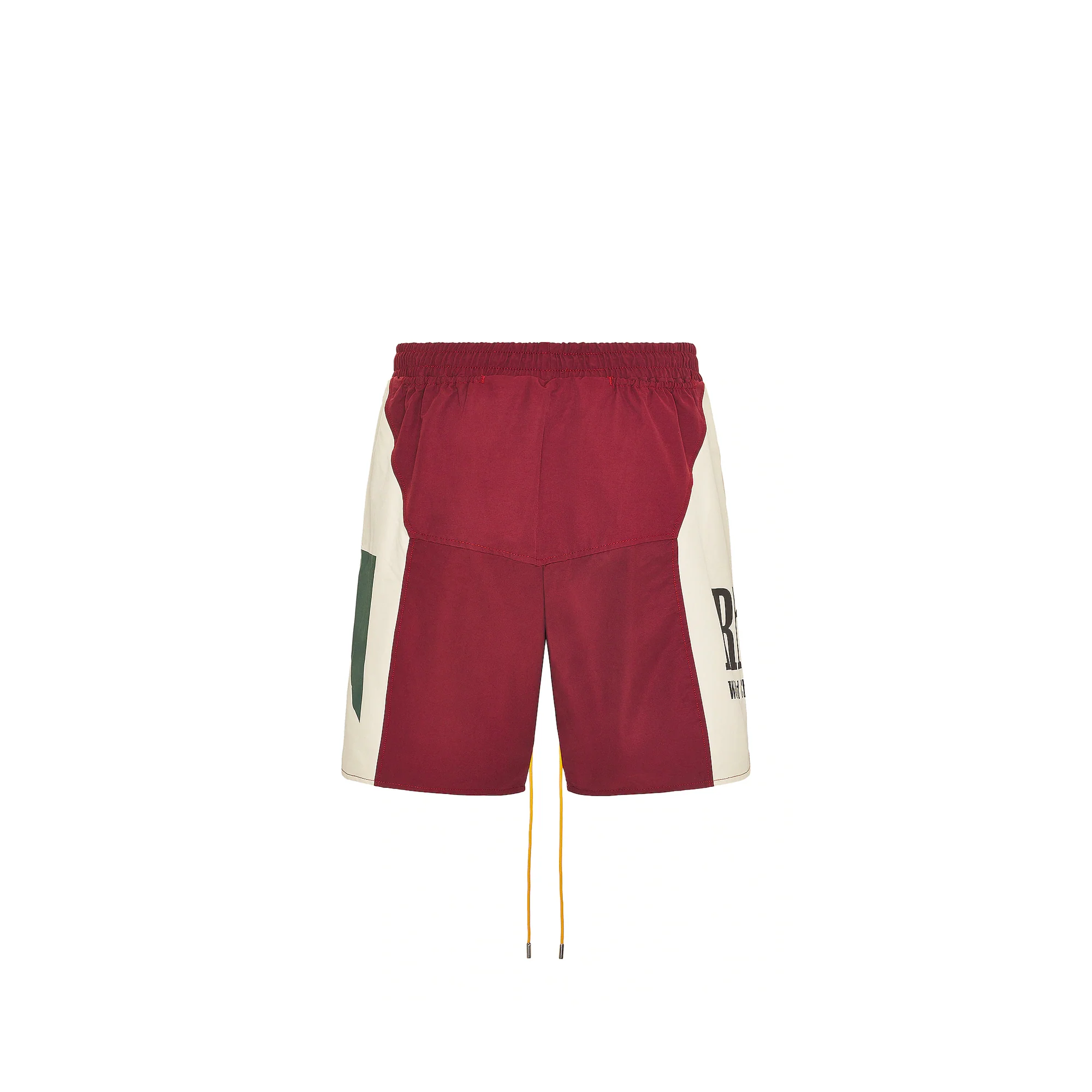 Rhude Mens Panel Logo Shorts - Image 2
