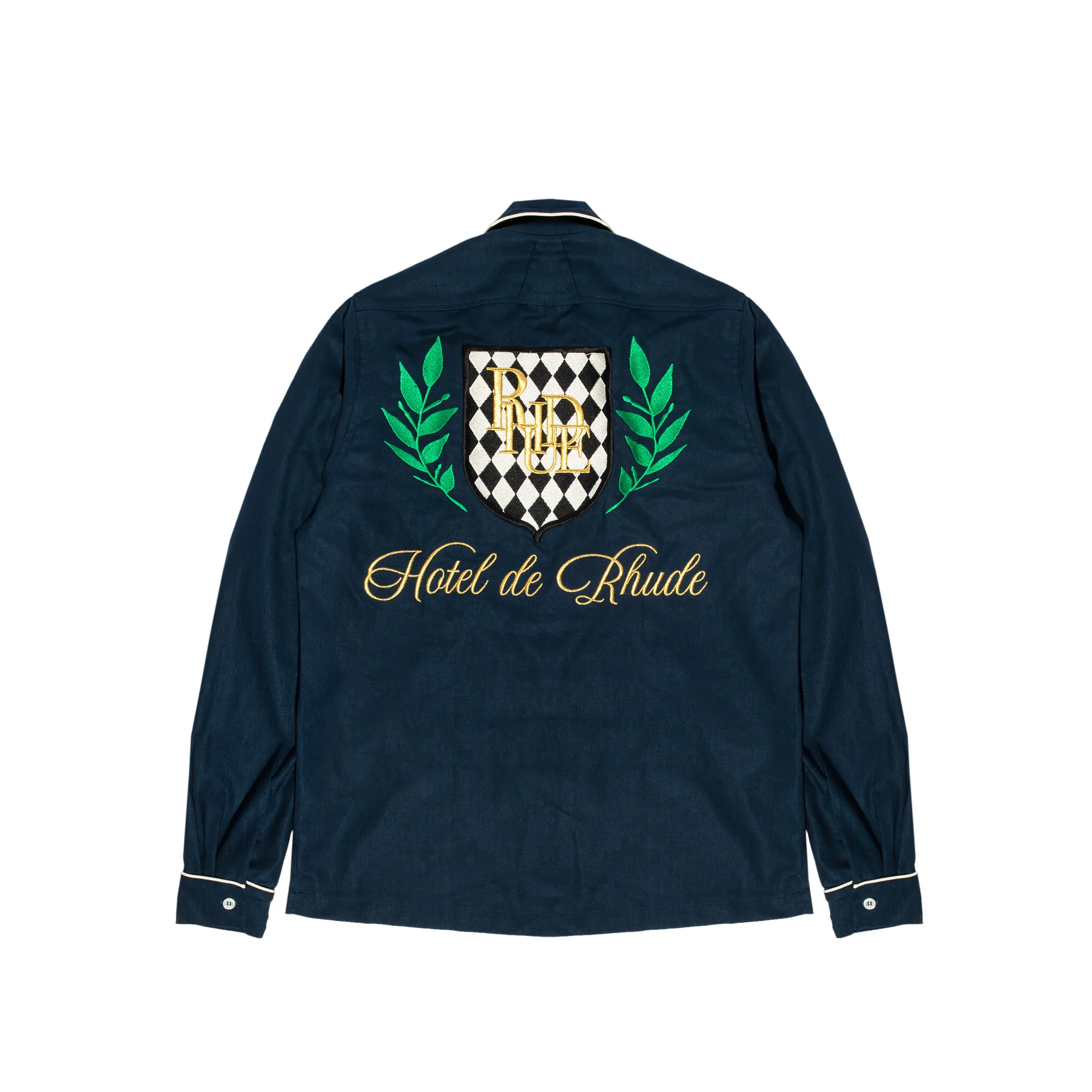 Rhude Mens PJ Shirt 'Navy' - Image 2