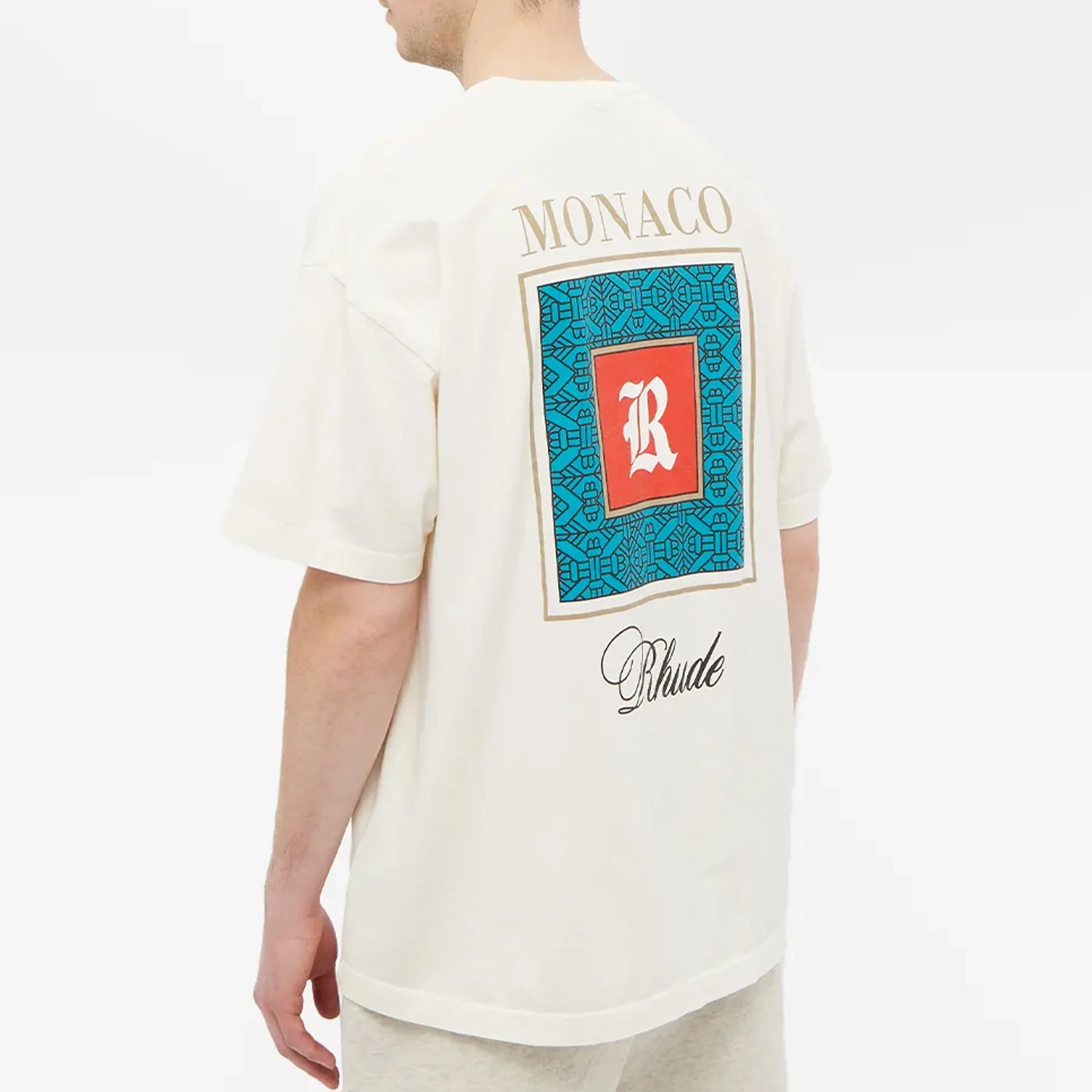 Rhude Mens Porceline Tee 'White' - Image 3
