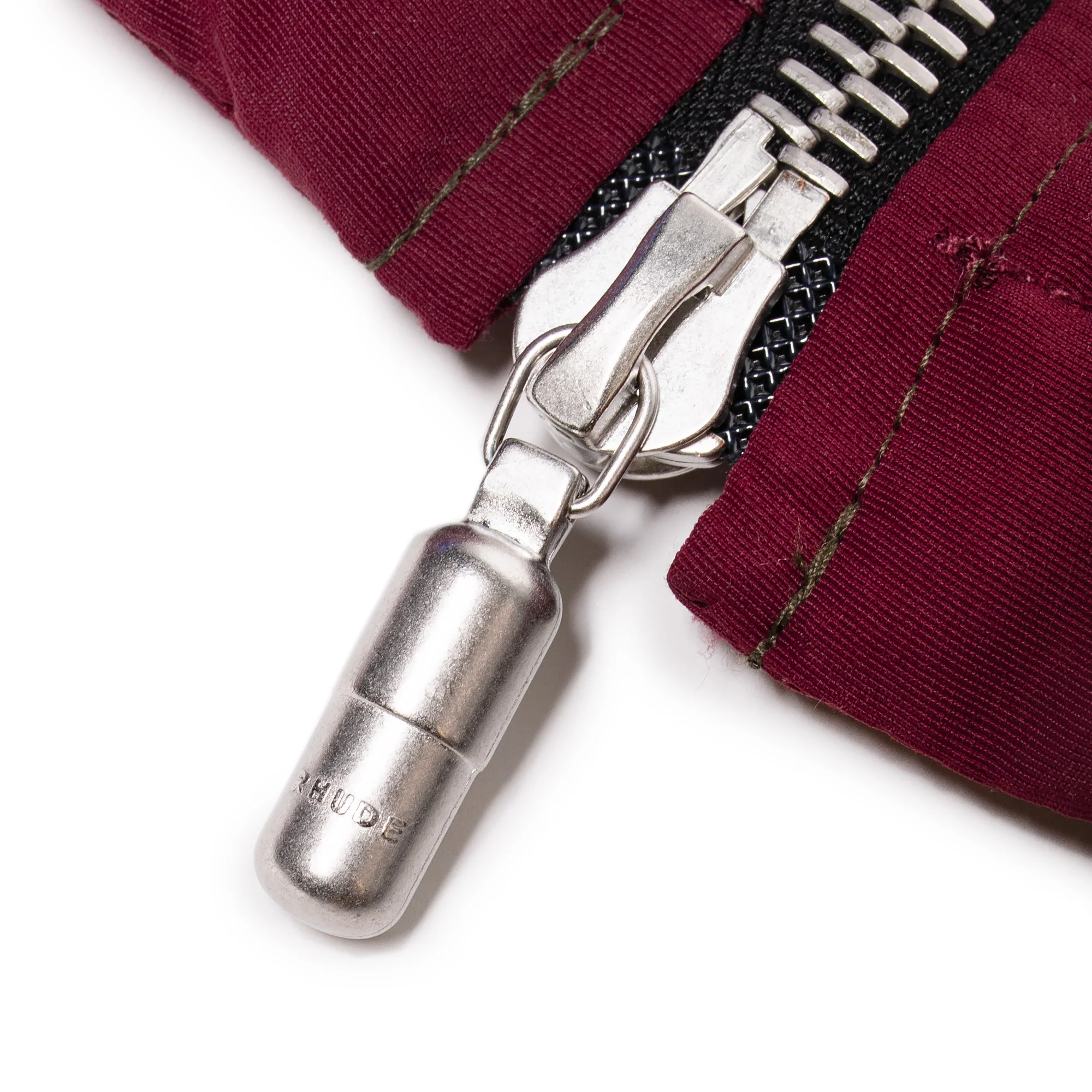 Rhude Puffer in Maroon, Olive & Blue - Image 4
