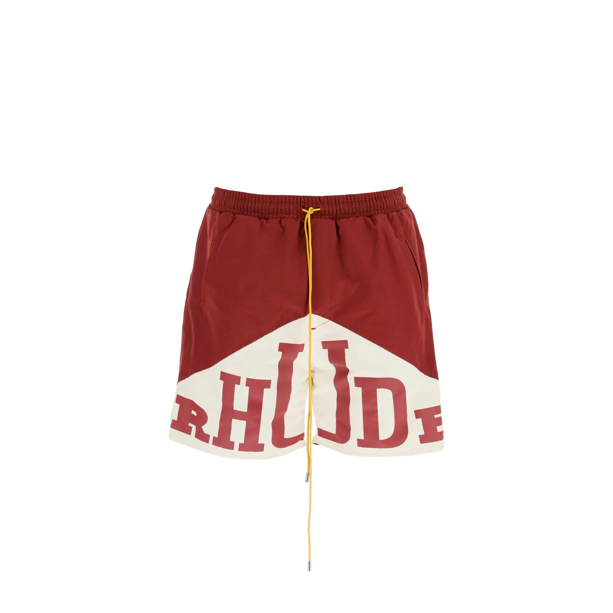 RHUDE Mens Yatching Shorts 'Maroon'