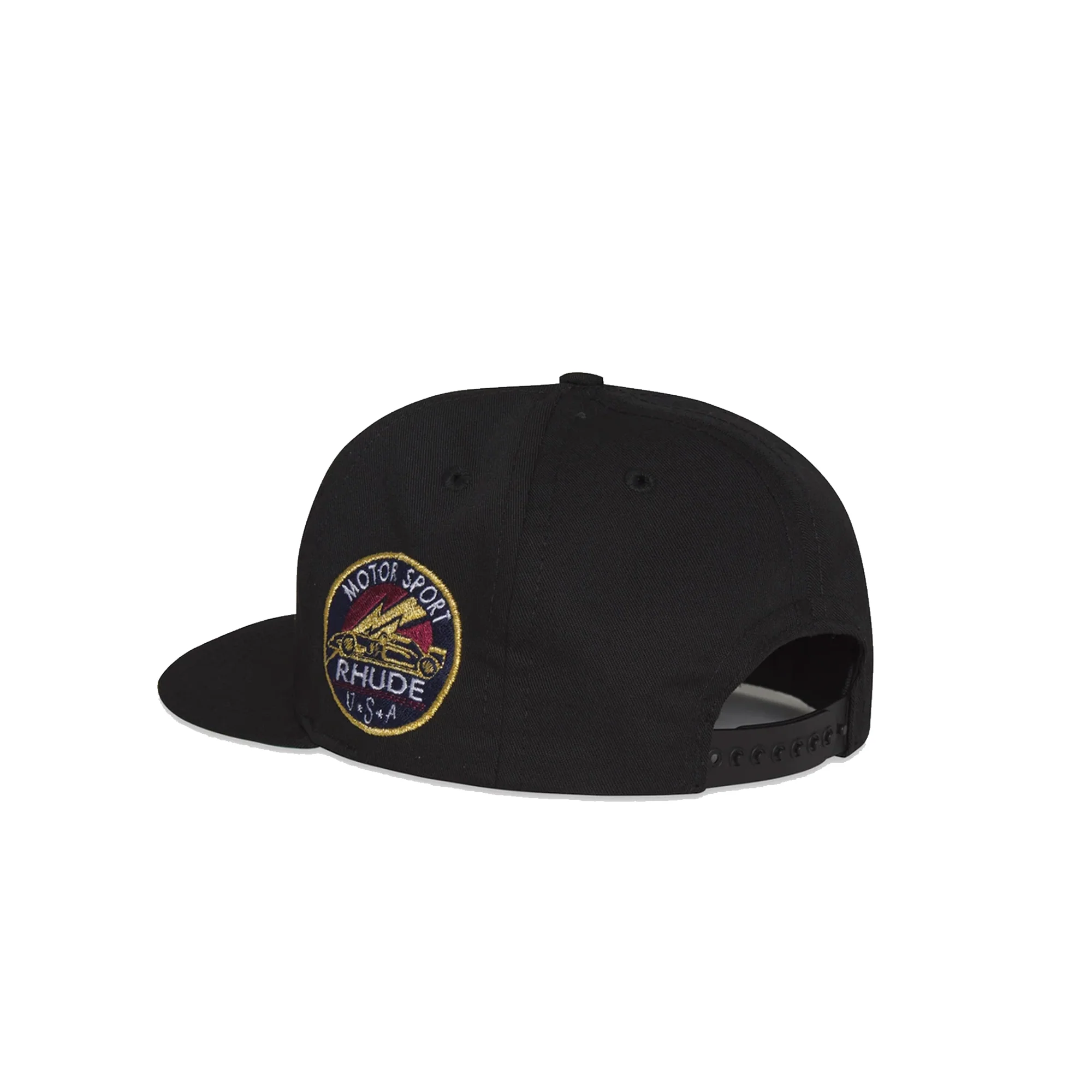 Rhude Mens Racing Crest Hat 'Black' - Image 2
