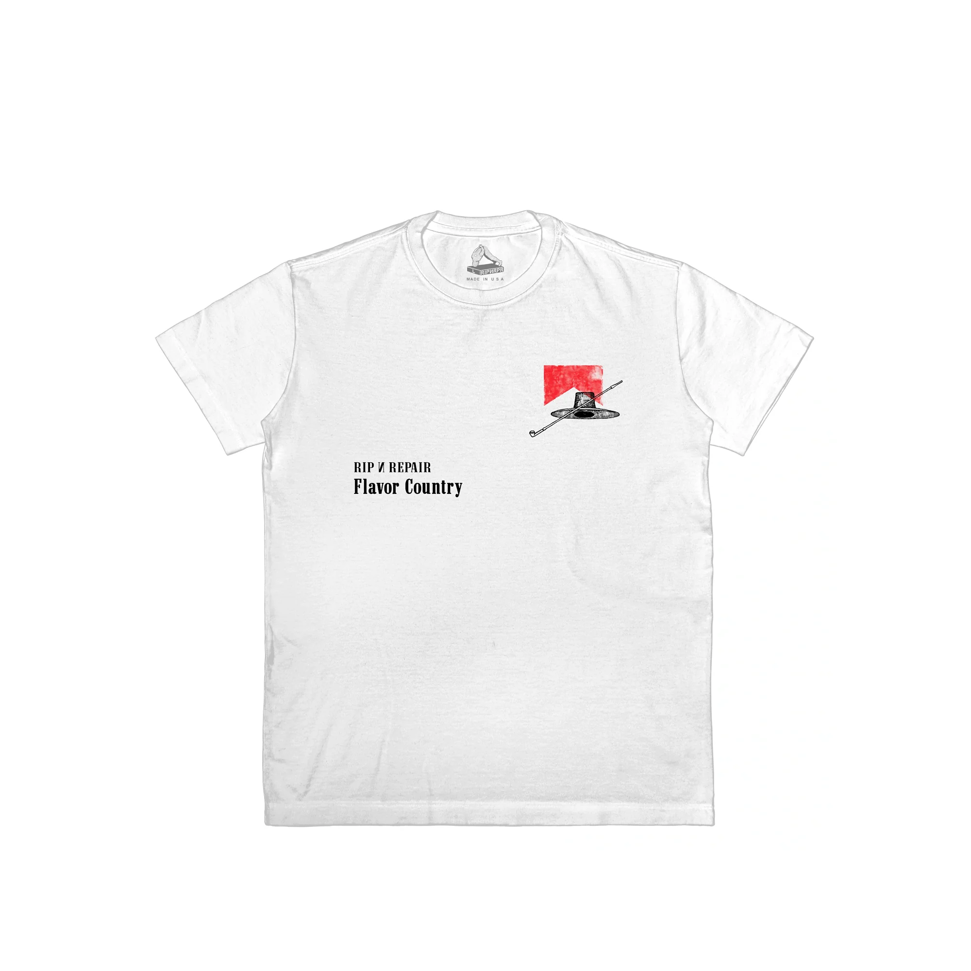Rip N Repair Mens Flavor Country T-Shirt 'White'