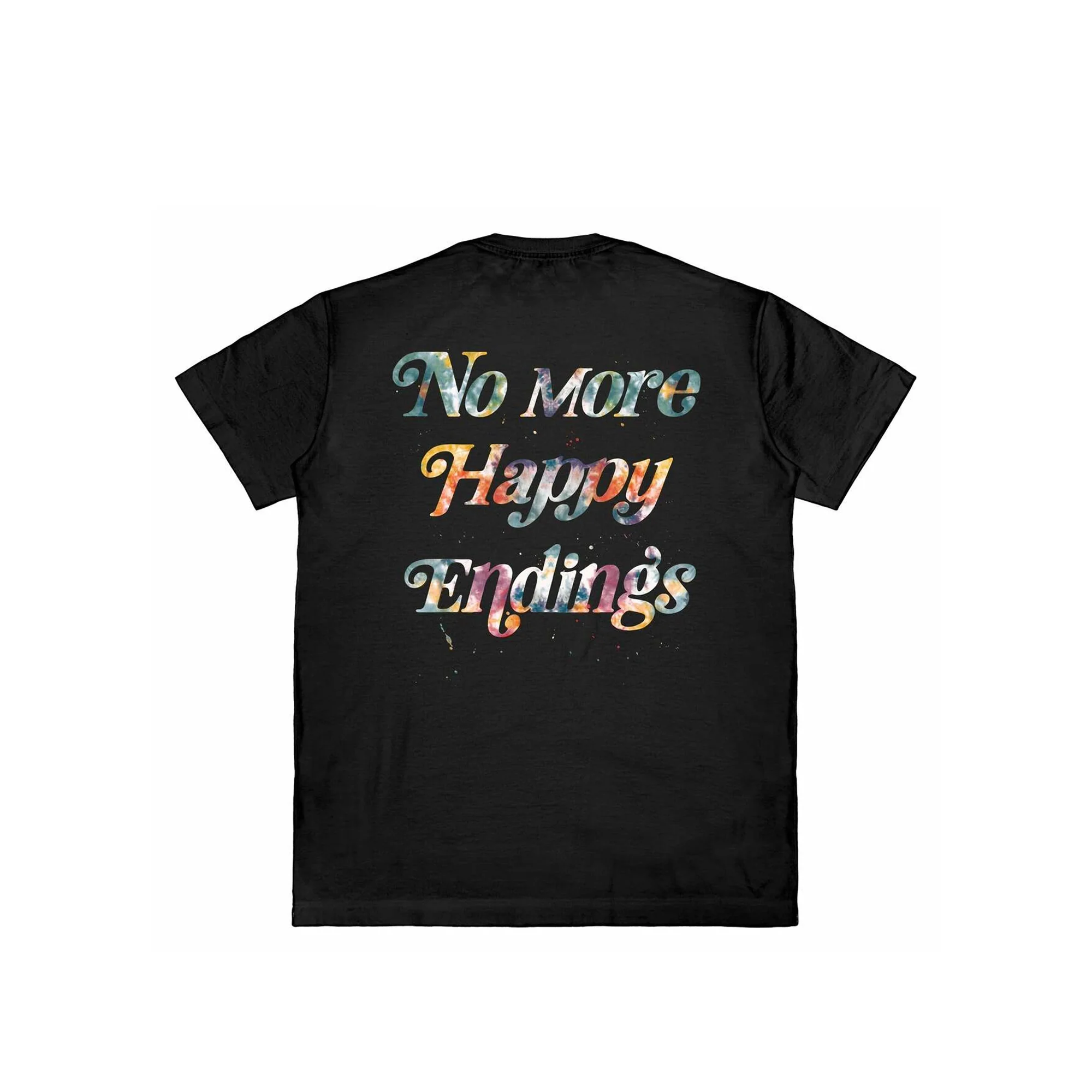 Rip N Repair Mens No More Happy Endings (Fluff Print) T-Shirt 'Black' - Image 2