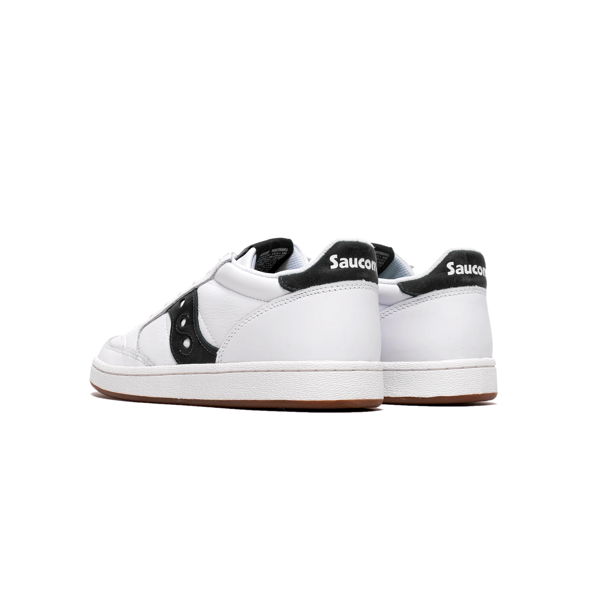 Saucony Mens Jazz Court Shoes 'White Black' - Image 3