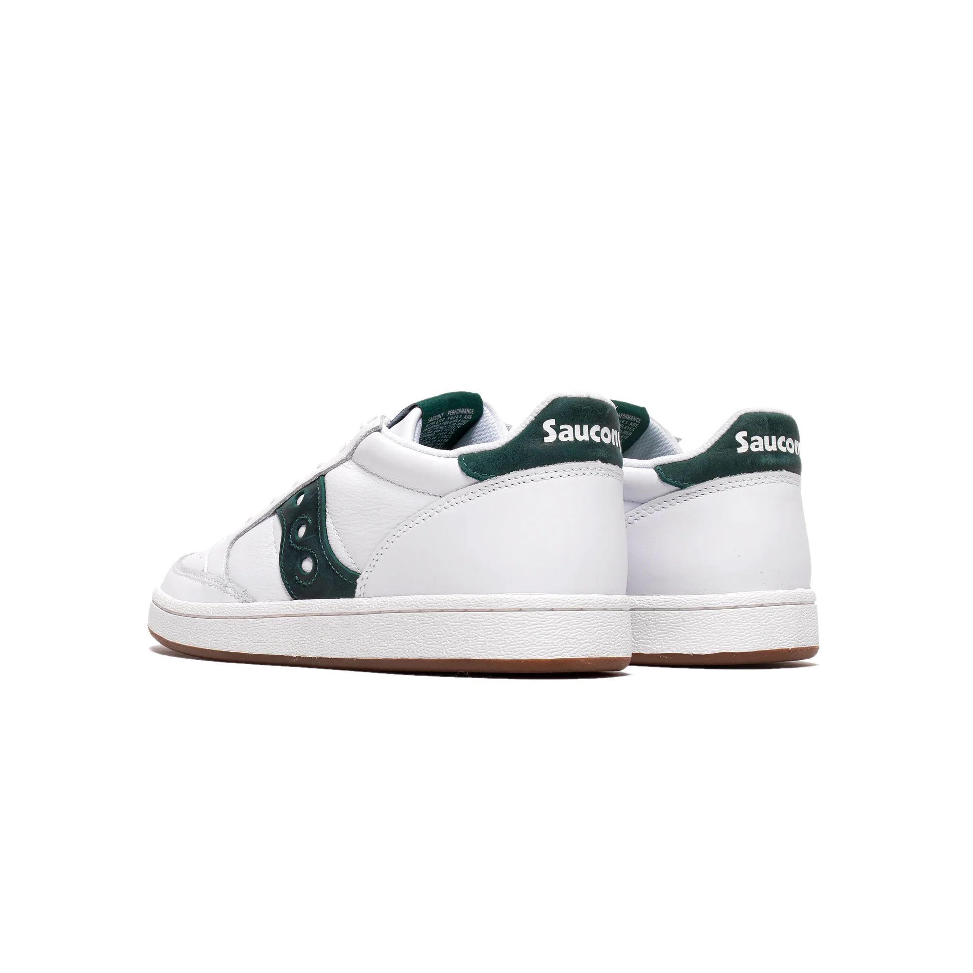 Saucony Mens Jazz Court Shoes 'White/Green' - Image 3