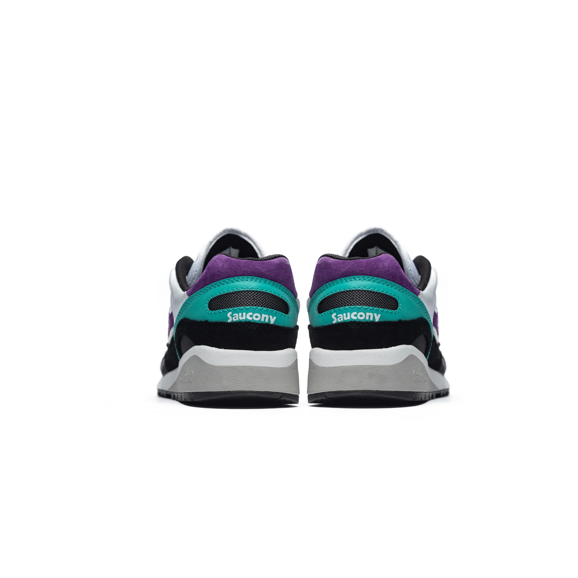 Saucony Mens Shadow 6000 Shoes 'White/Teal/Purple' - Image 3