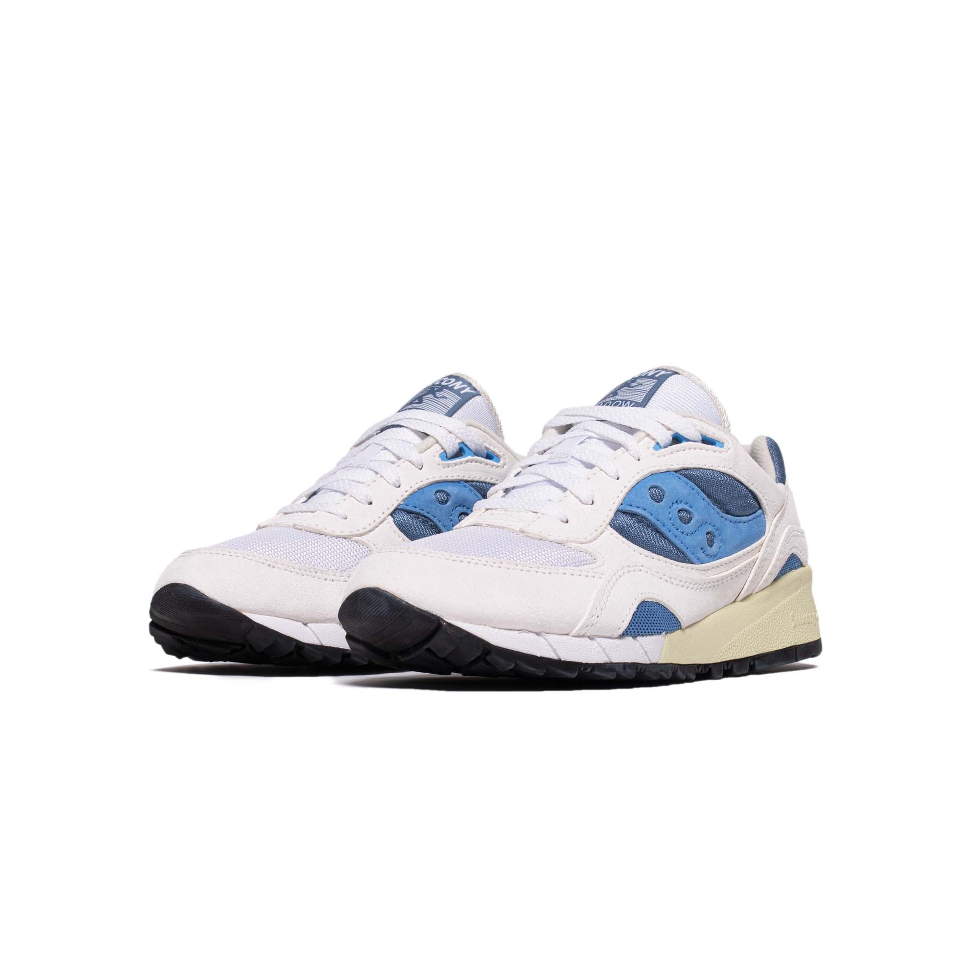 Saucony Mens Shadow 6000 Shoes 'White/Blue' - Image 2