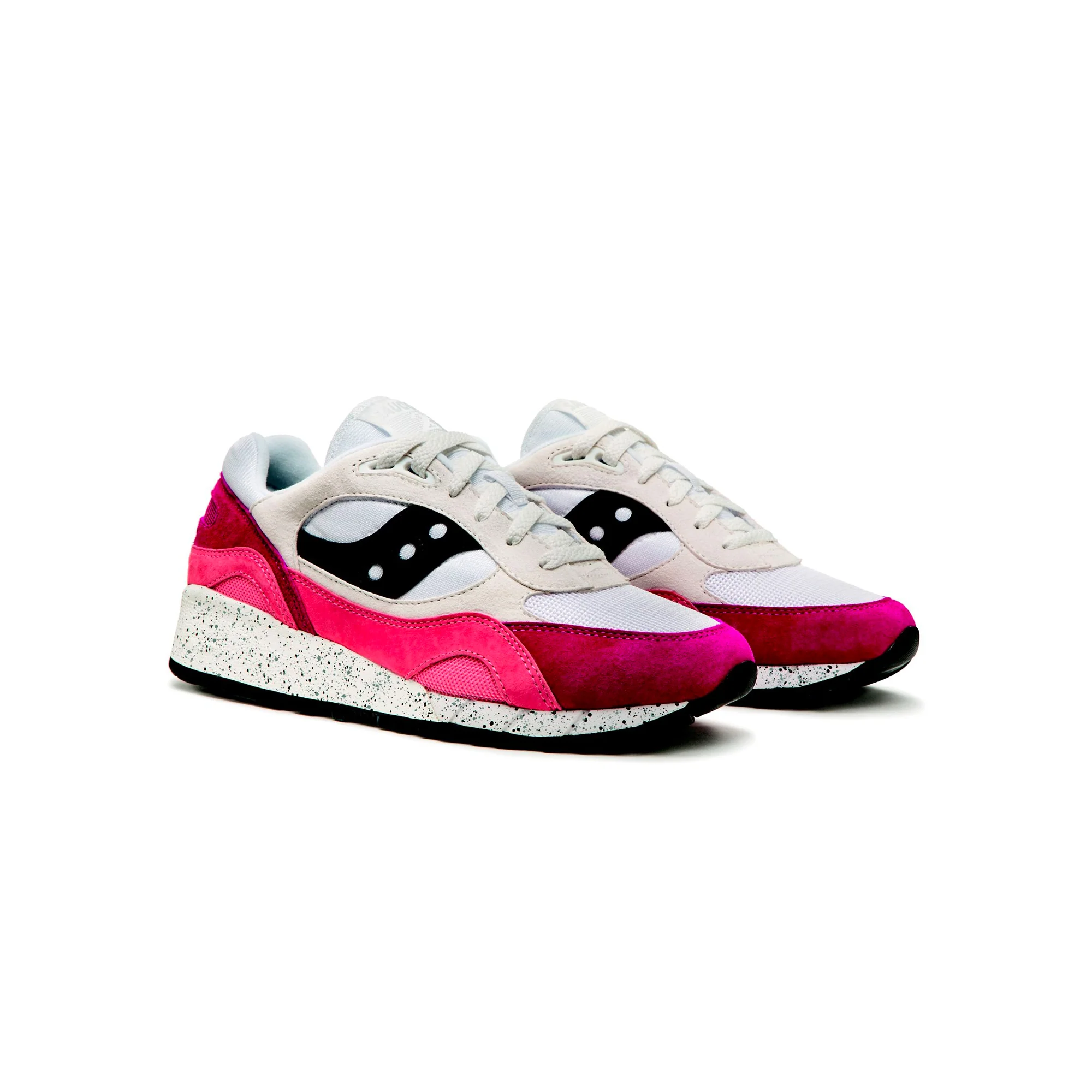 Saucony Mens Shadow 6000 Shoes 'White/Coral' - Image 2