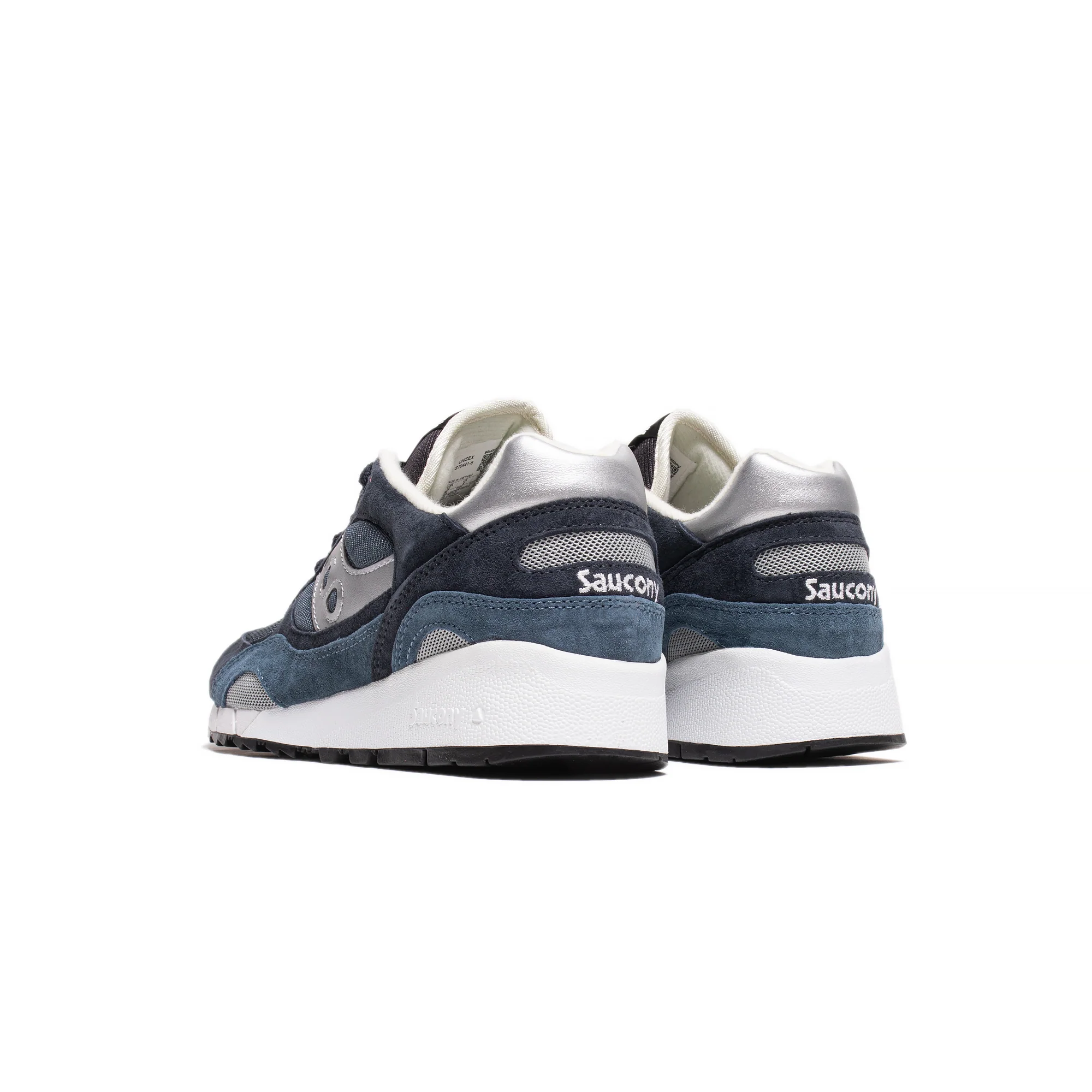 Saucony Mens Shadow 6000 Shoes 'Navy/Silver' - Image 3