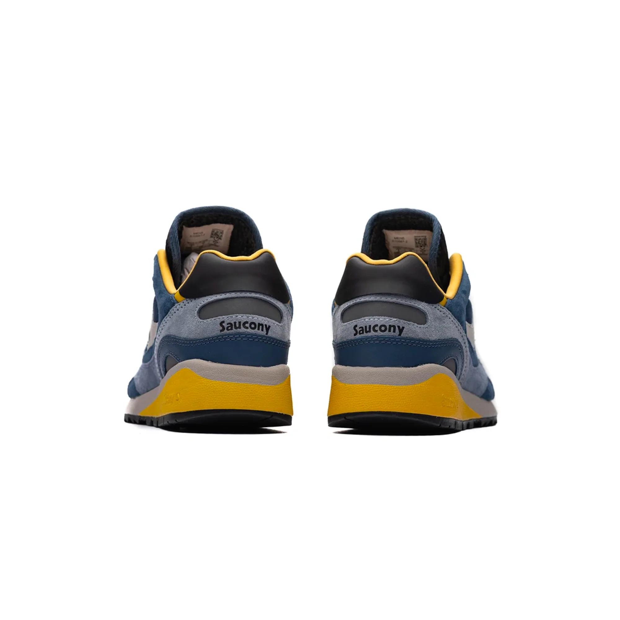 Saucony Mens Shadow 6000 Shoes 'Navy/Yellow' - Image 3