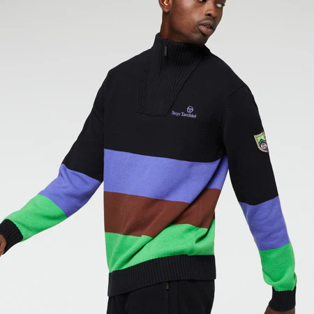Sergio Tacchini x A$AP Nast Stacks 1/4 Zip Sweater - Image 4