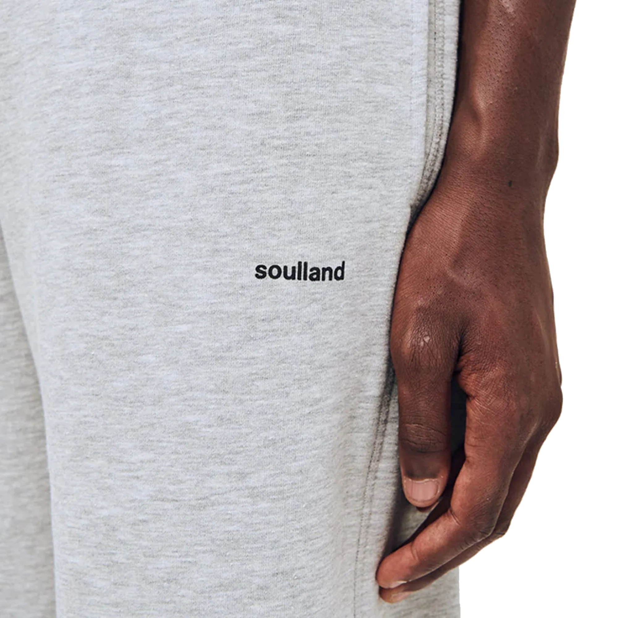 Soulland Mens Elijah Pants 'Grey Melange' - Image 4