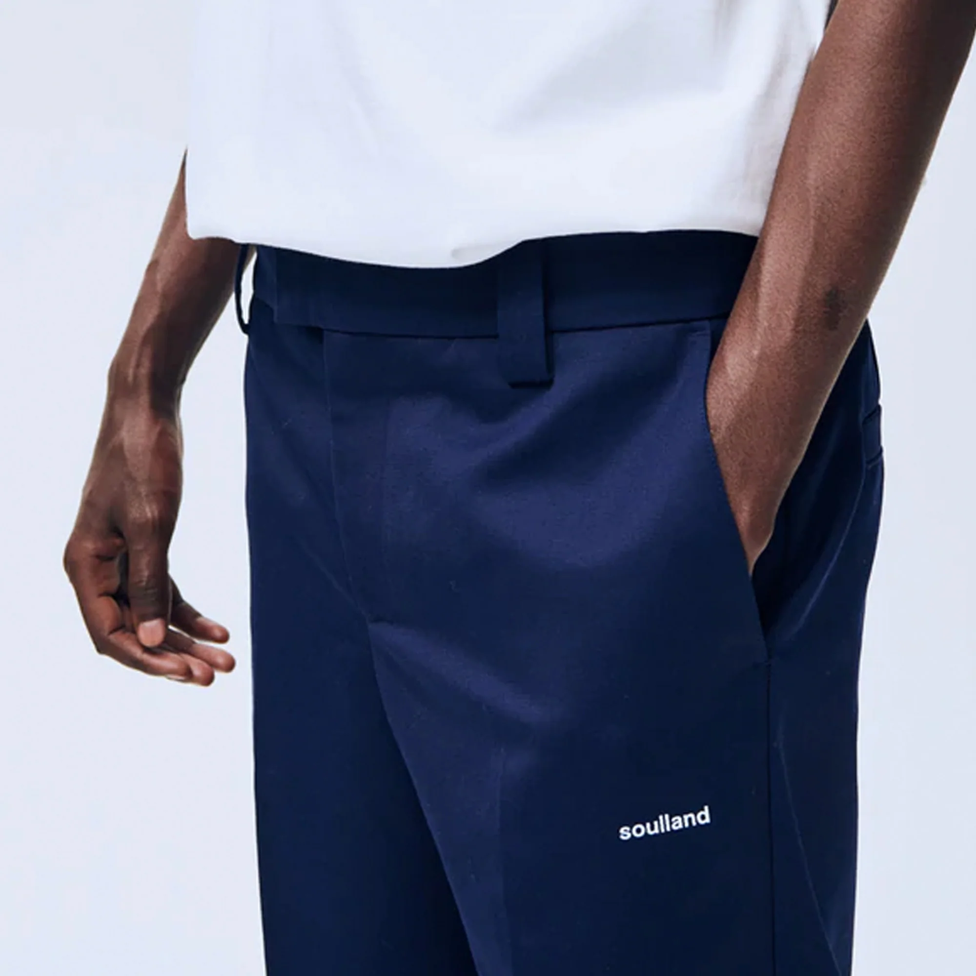 Soulland Mens Everet Pants 'Blue' - Image 3