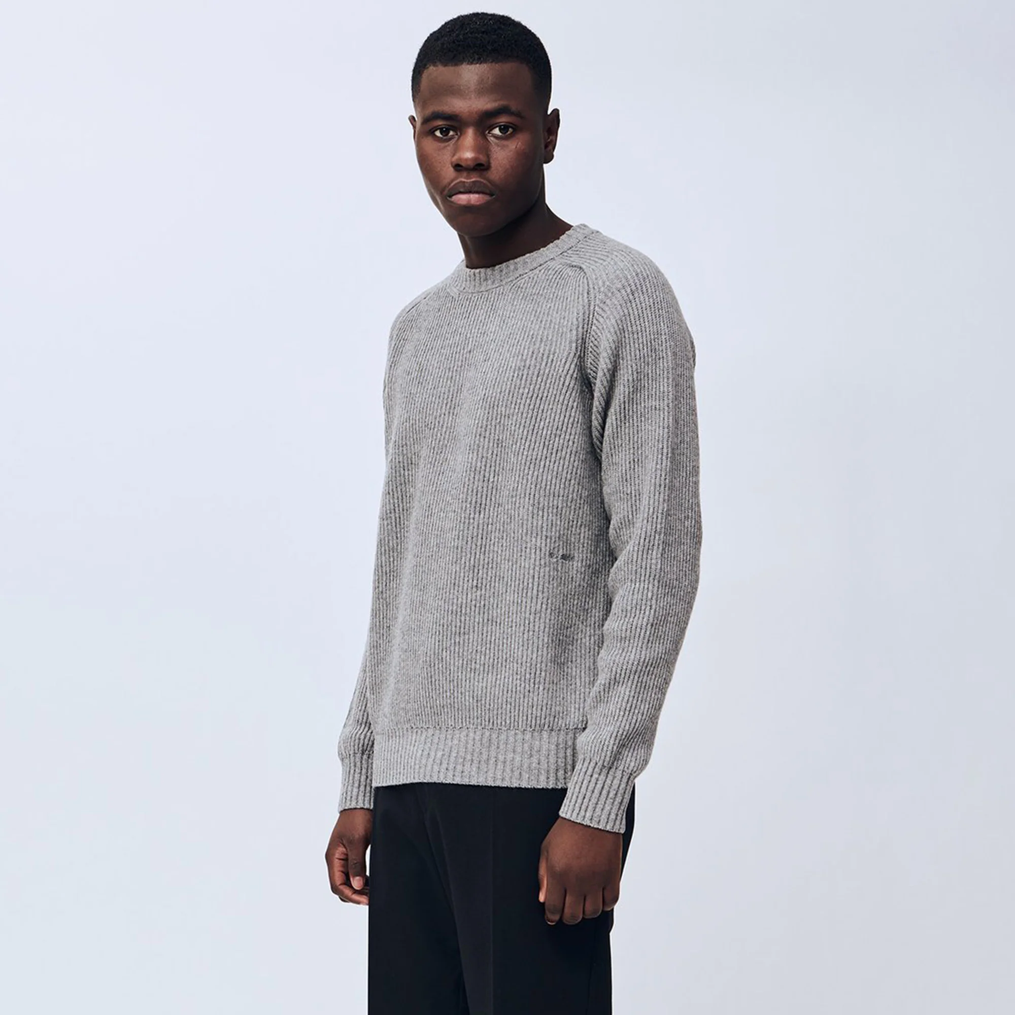 Soulland Mens Jasper Sweater 'Grey' - Image 2